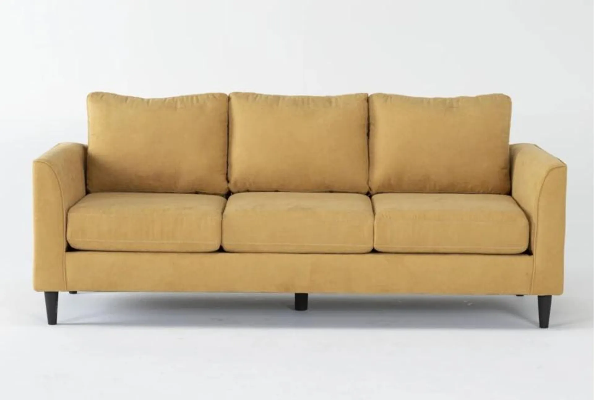 Ami Sun Yellow Fabric 83" Sofa