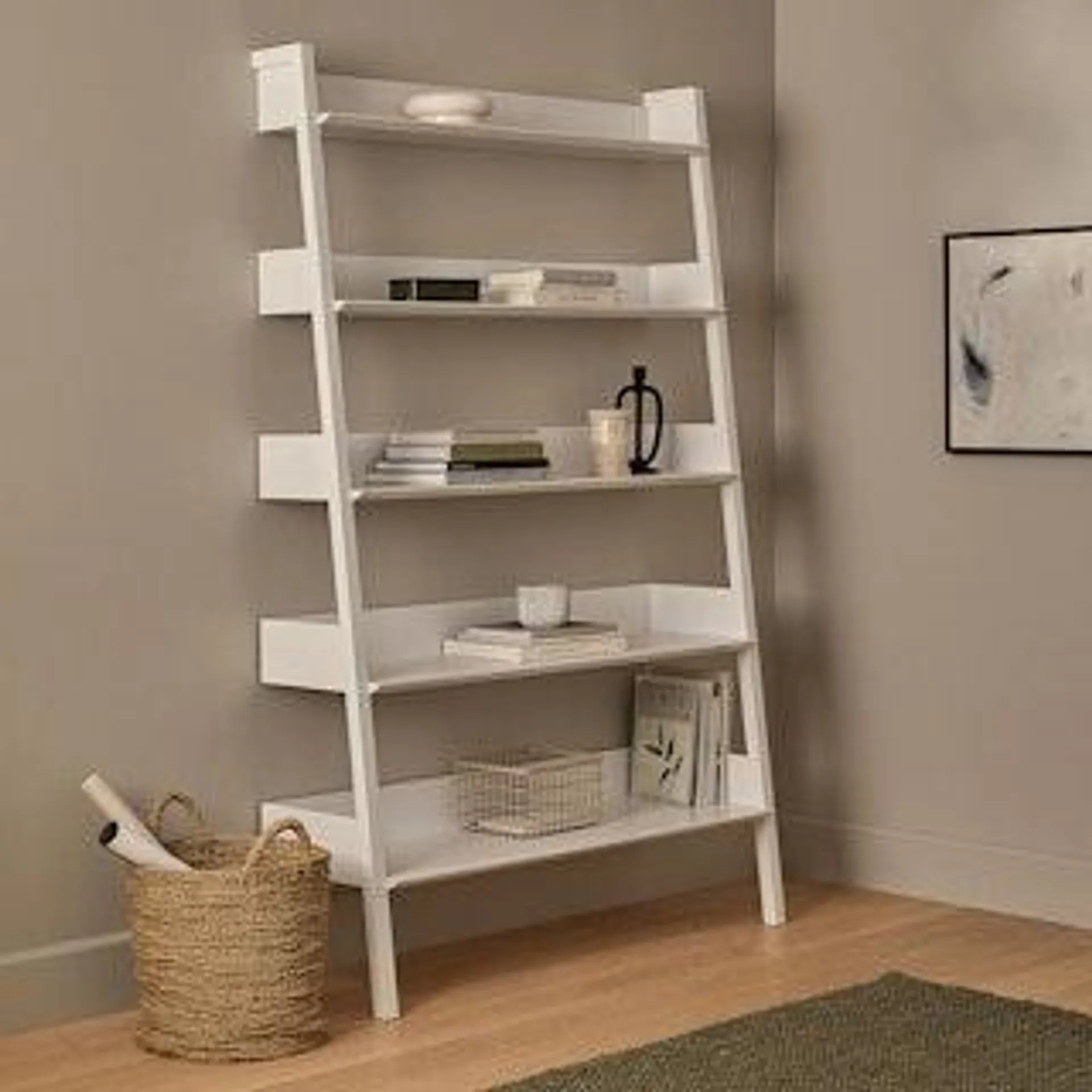 Fantol 51.5" Wide Bookcase - White