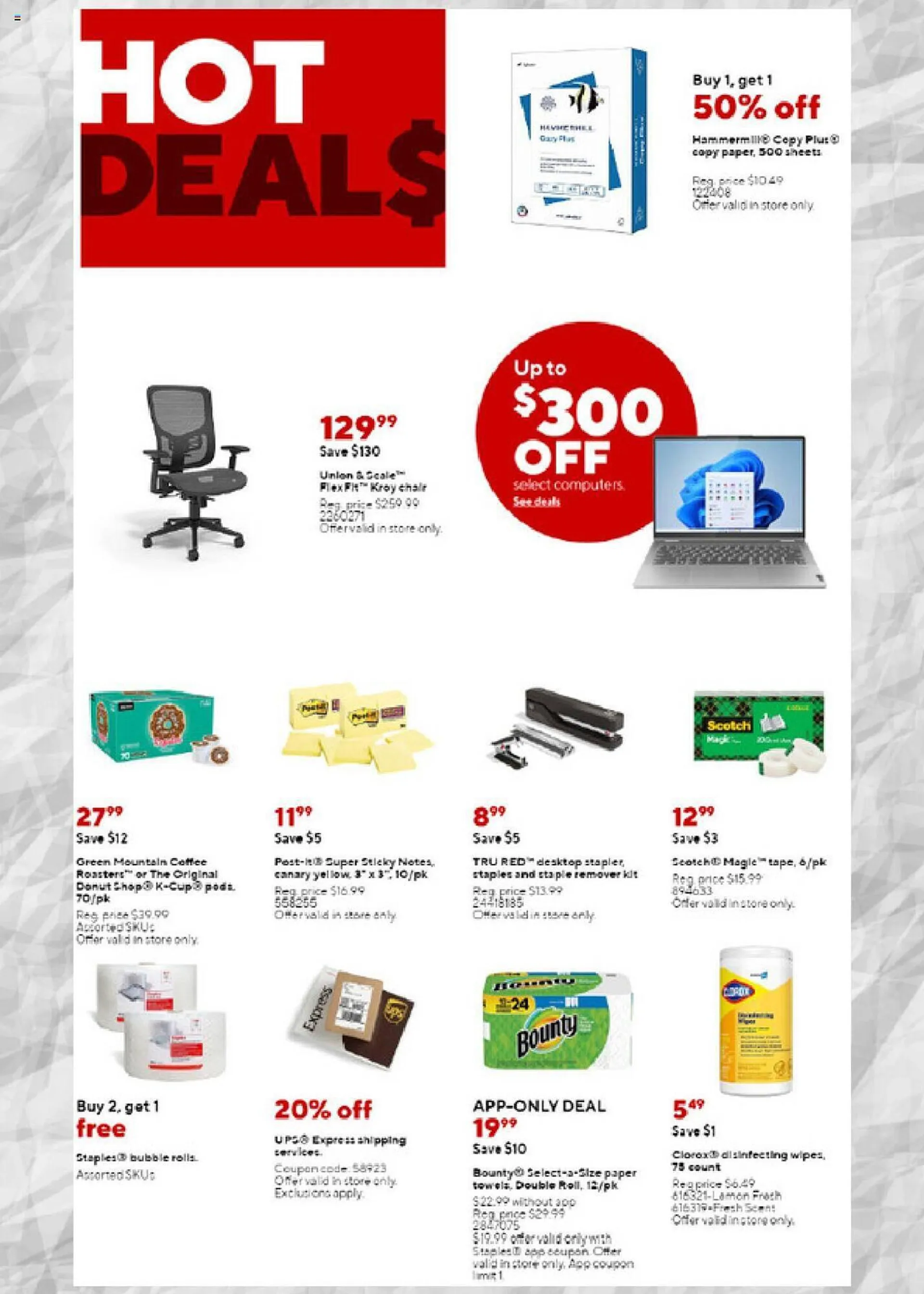Weekly ad Staples Weekly Ad from March 31 to April 6 2024 - Page 