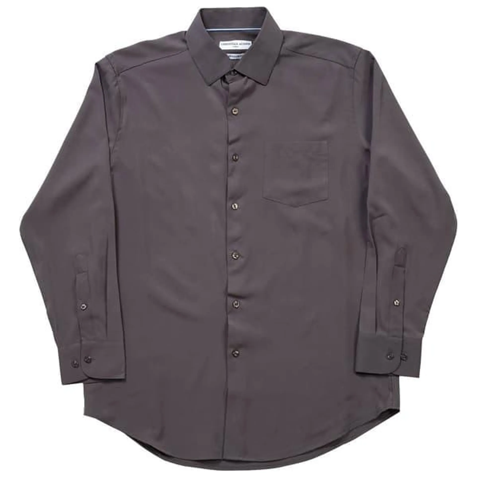 Mens Christian Aujard Regular Fit Dress Shirt - Iron Grey