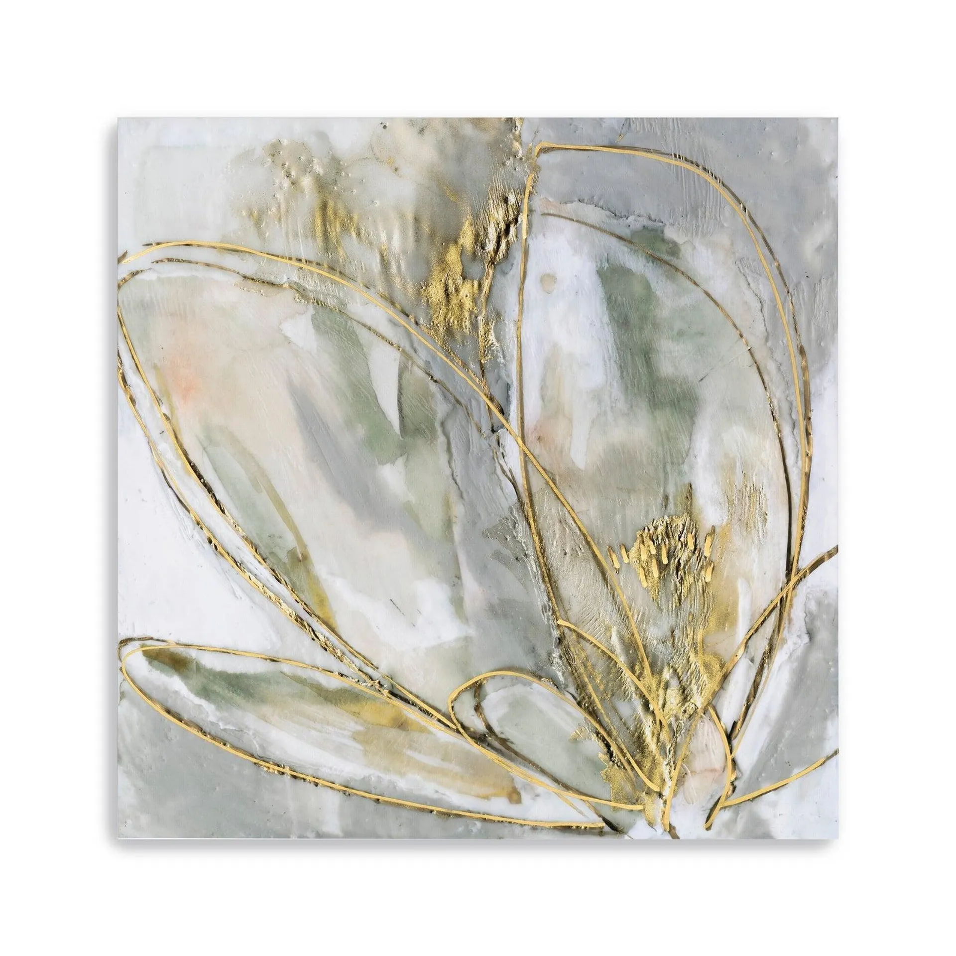 Blooming Gold Ii Canvas Giclee Wall Art