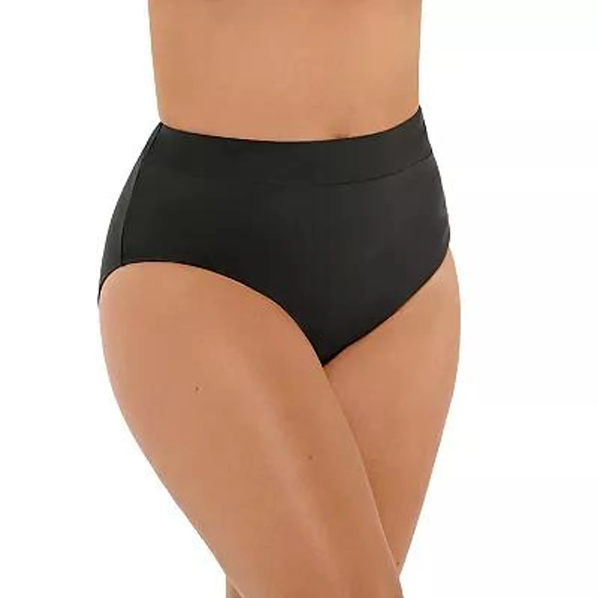 Plus Size Freshwater High-Waist Swim Bottoms