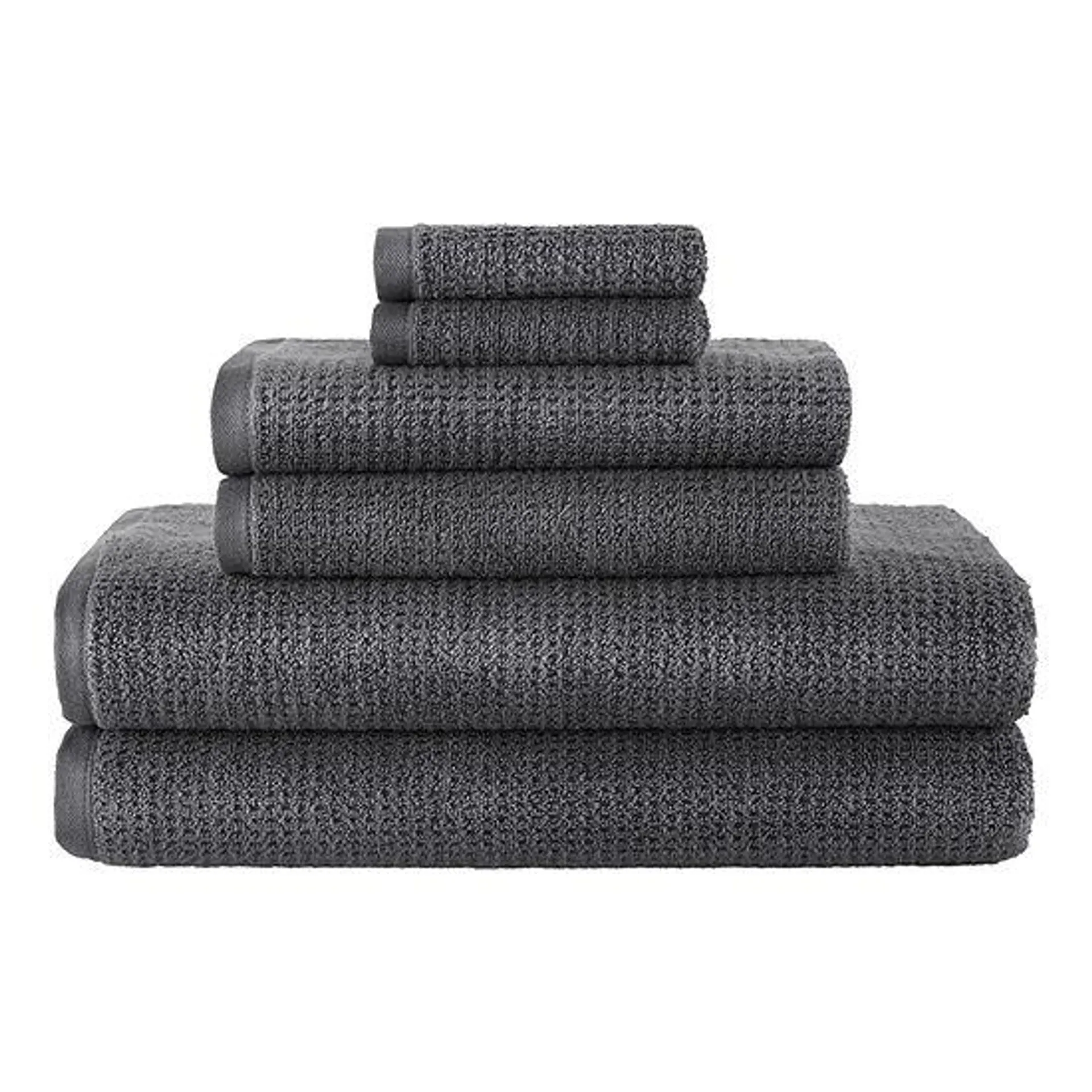 new! Home Expressions 6-pc. Quick Dry Solid Bath Towel Set