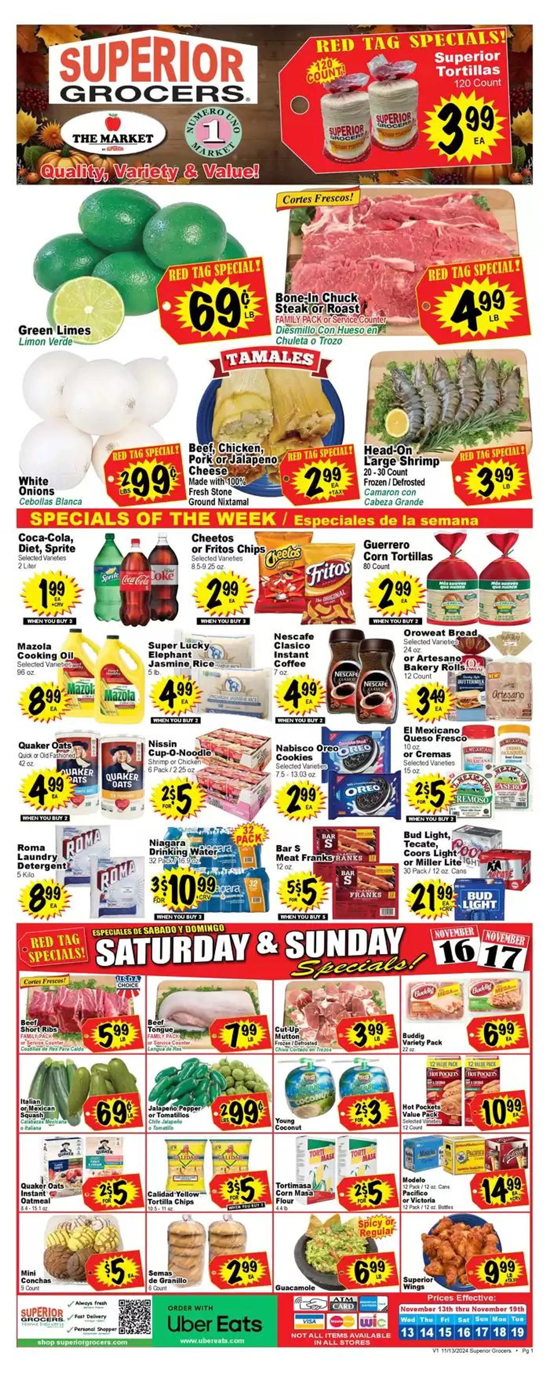 Weekly specials Superior Grocers - 1