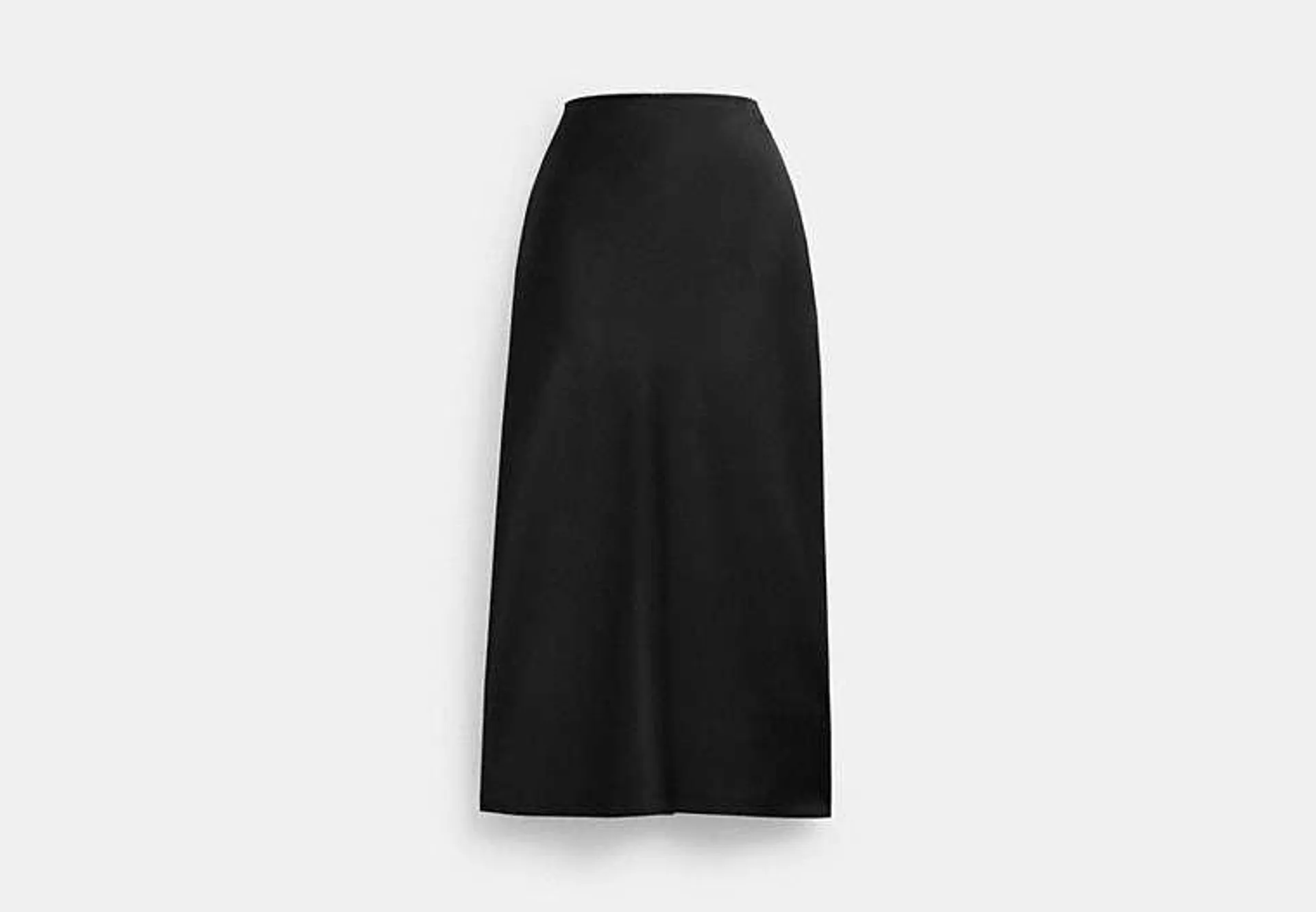 Long Satin Midi Skirt
