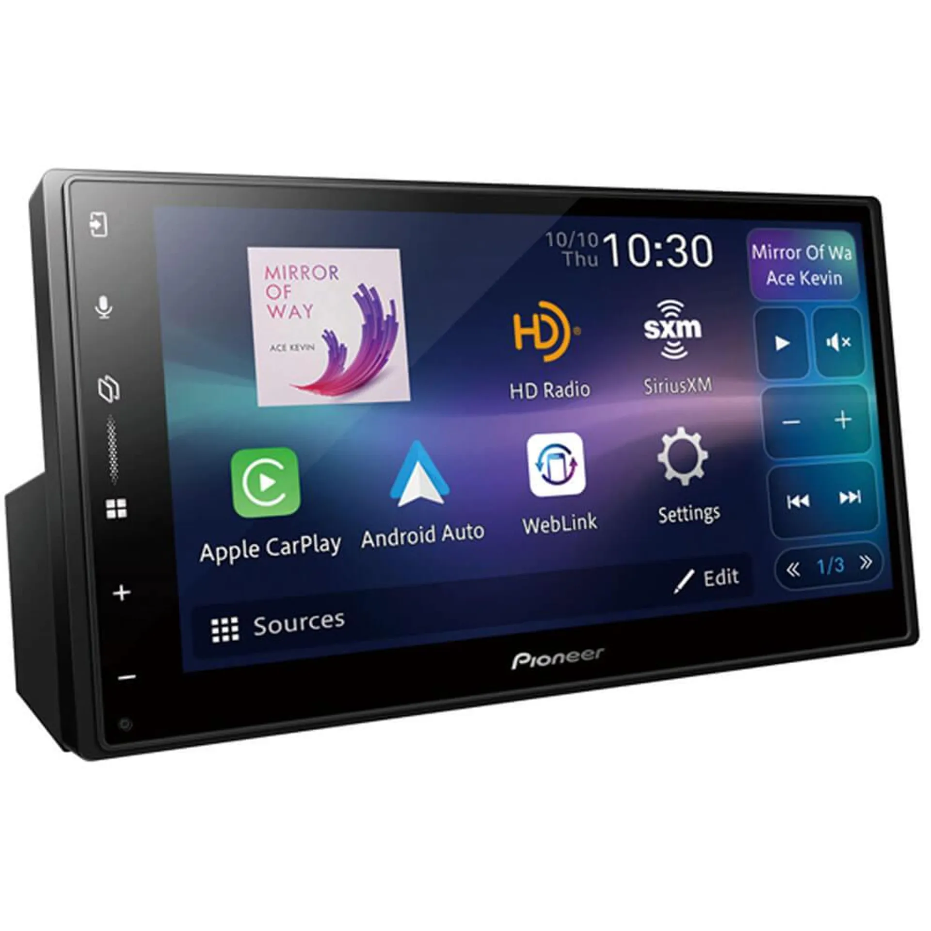 6.8 inch Multimedia Digital Media Wired Touchscreen Receiver