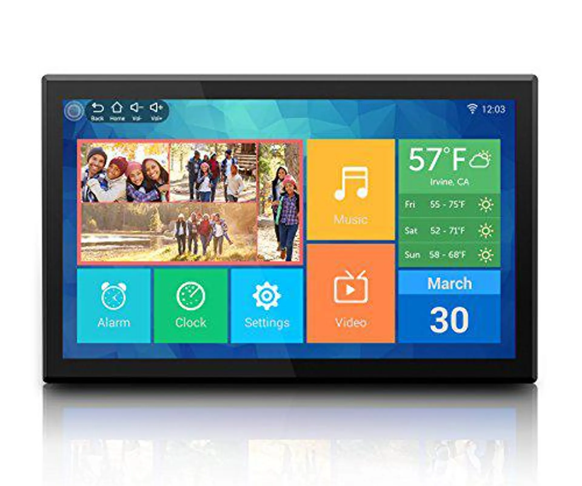 Aluratek (AWDMPF117F) 17.3â€� Hi-Res WiFi Digital Photo Frame with Touchscreen IPS LCD Display & 8GB Built-in Memory (1920 x