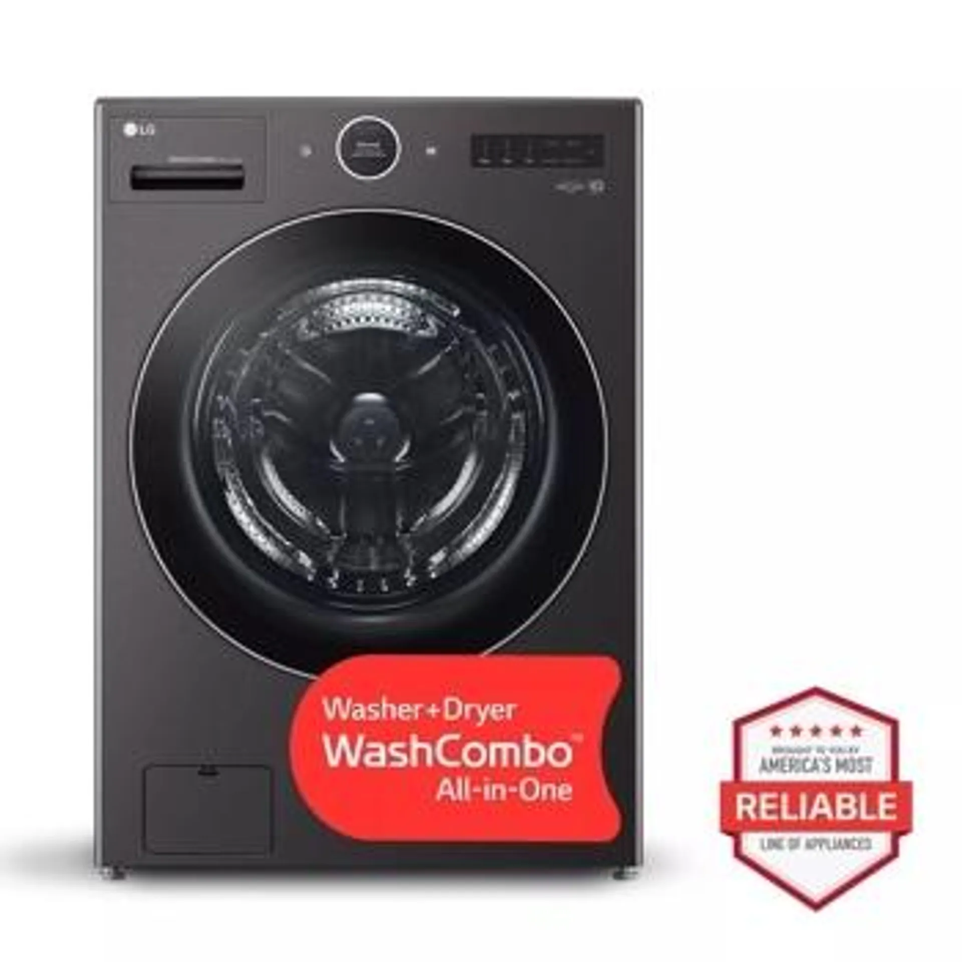 Ventless Washer/Dryer Combo LG WashCombo™ All-in-One 5.0 cu. ft. Mega Capacity with Inverter HeatPump™ Technology and Direct Drive Motor