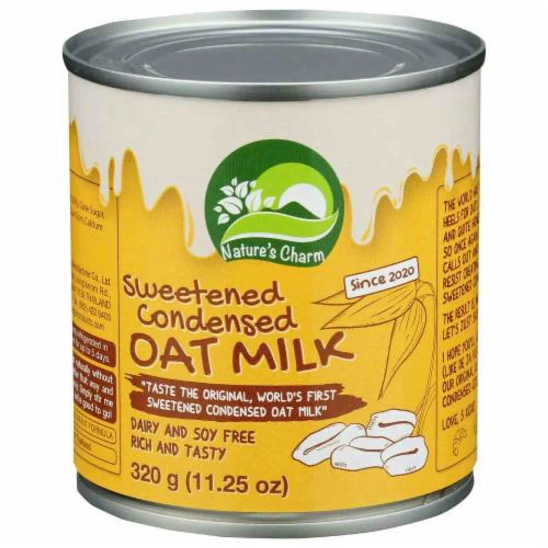 Natures Charm Sweetened Condensed Oat Milk - 11.25 Fluid Ounce (Pack of 6)