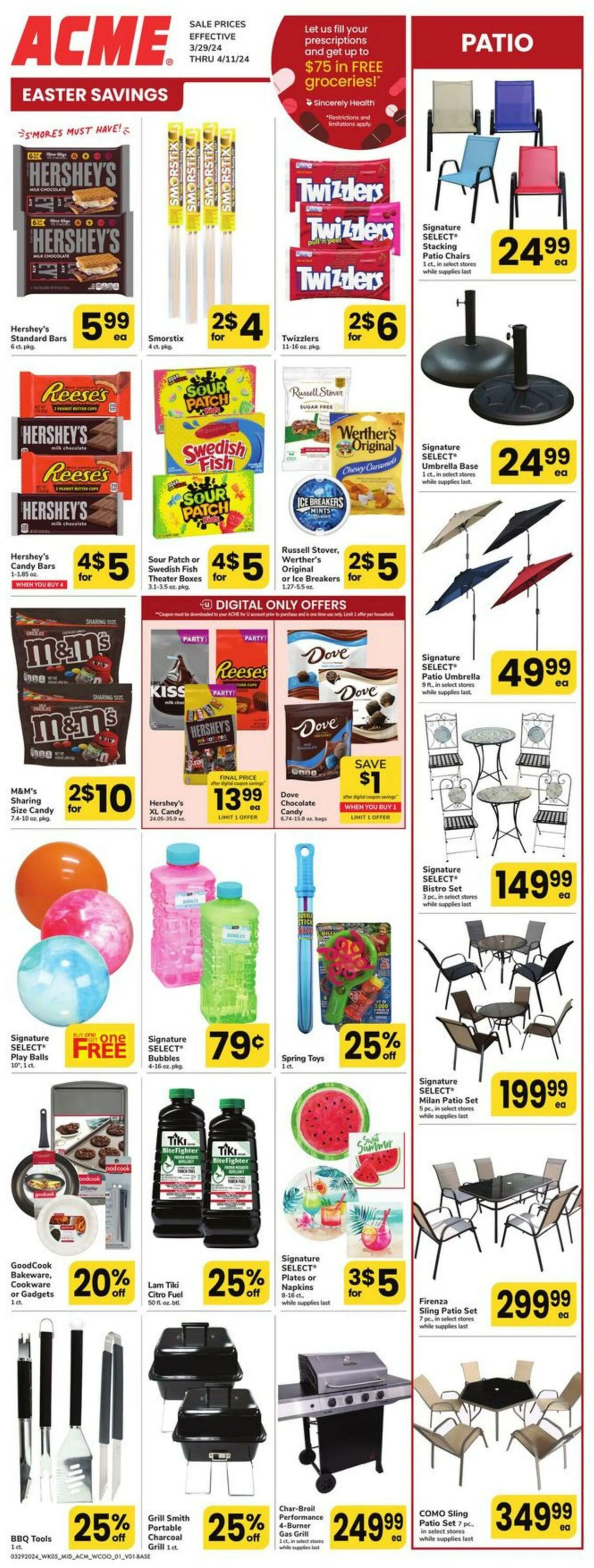 Weekly ad Acme Current weekly ad from March 29 to April 11 2024 - Page 1