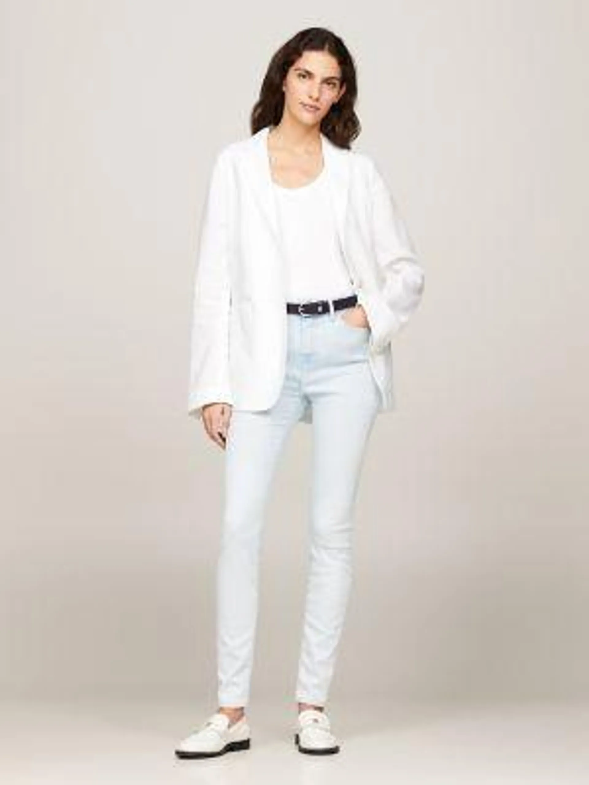 Ultra High Rise Light Wash Skinny Jean