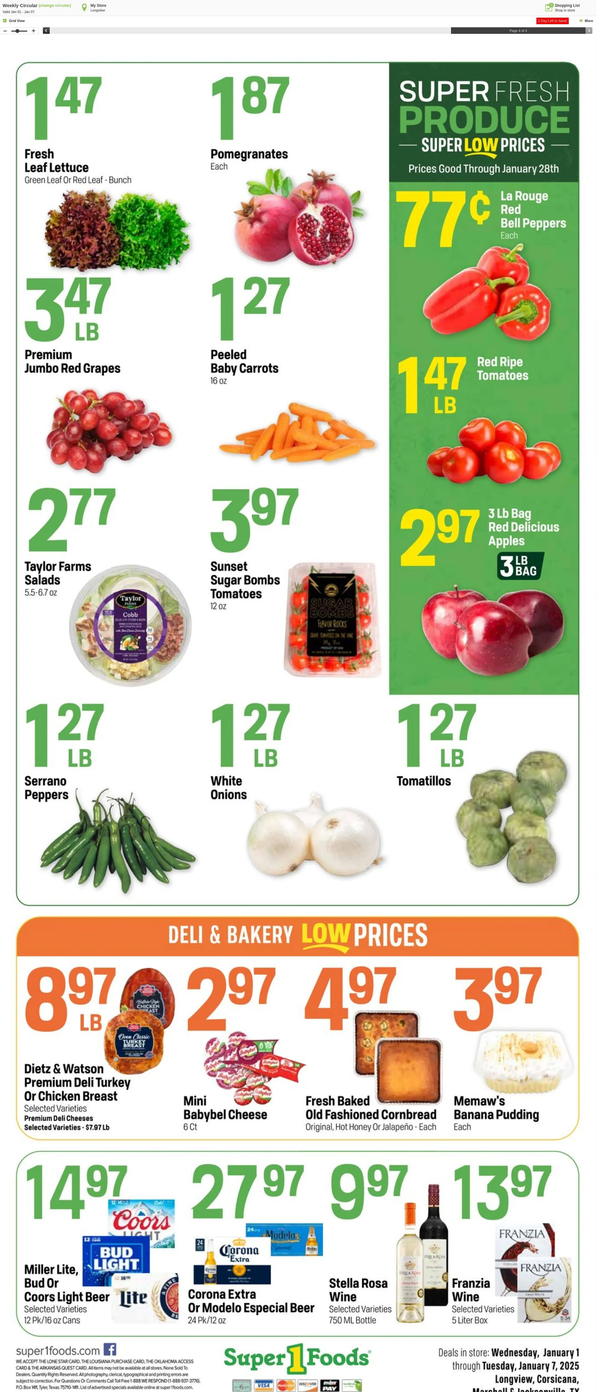 Weekly ad Super1Foods from January 8 to January 14 2025 - Page 4