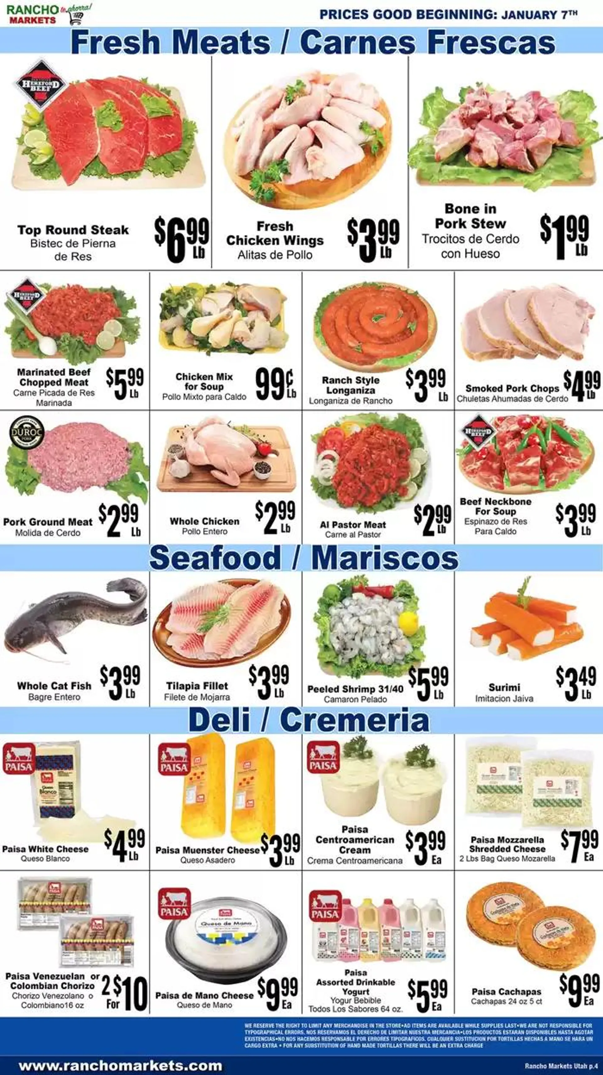 Weekly ad Flyer Rancho Markets from January 7 to January 14 2025 - Page 4