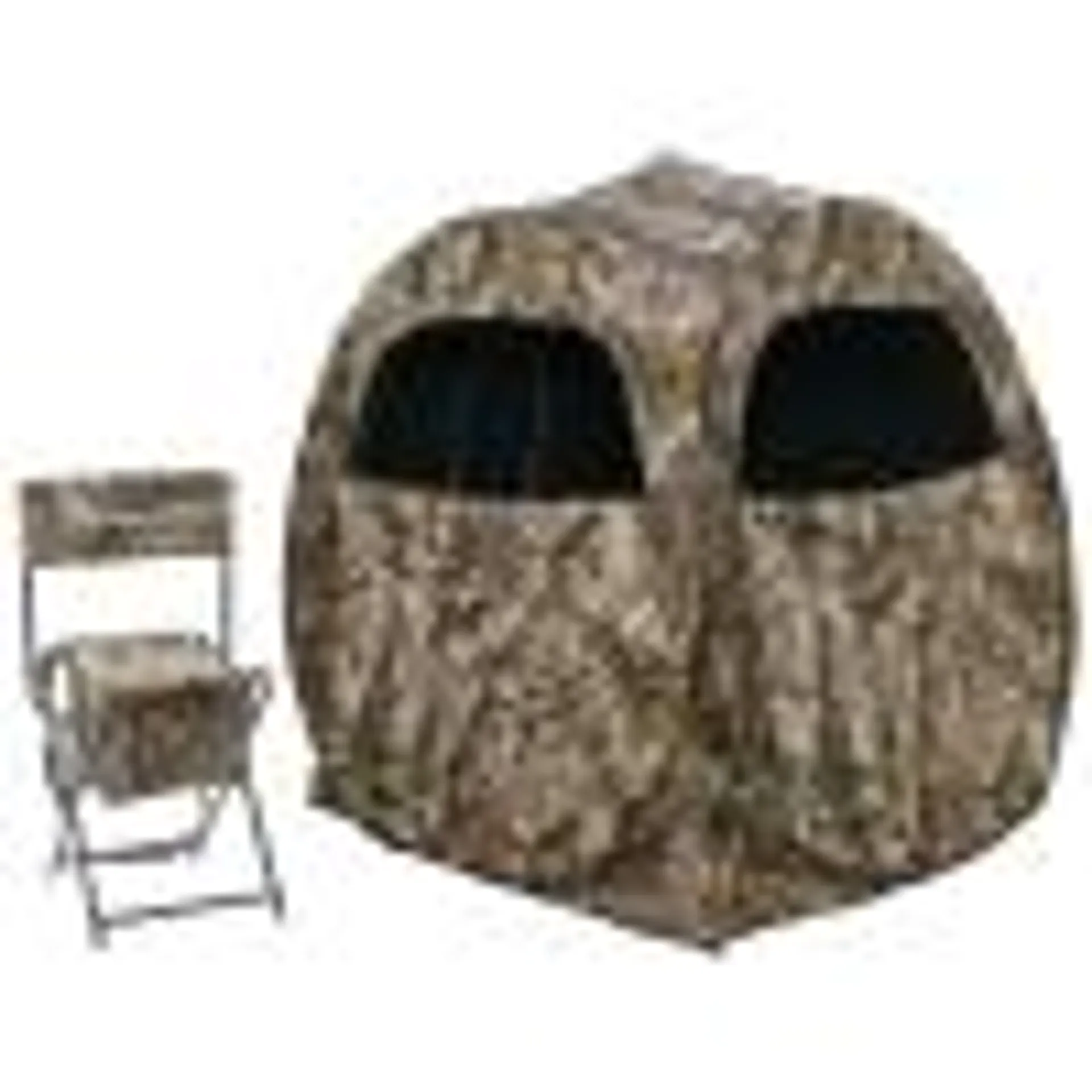 Pursuit Spring Steel Ground Blind and Chair Combo