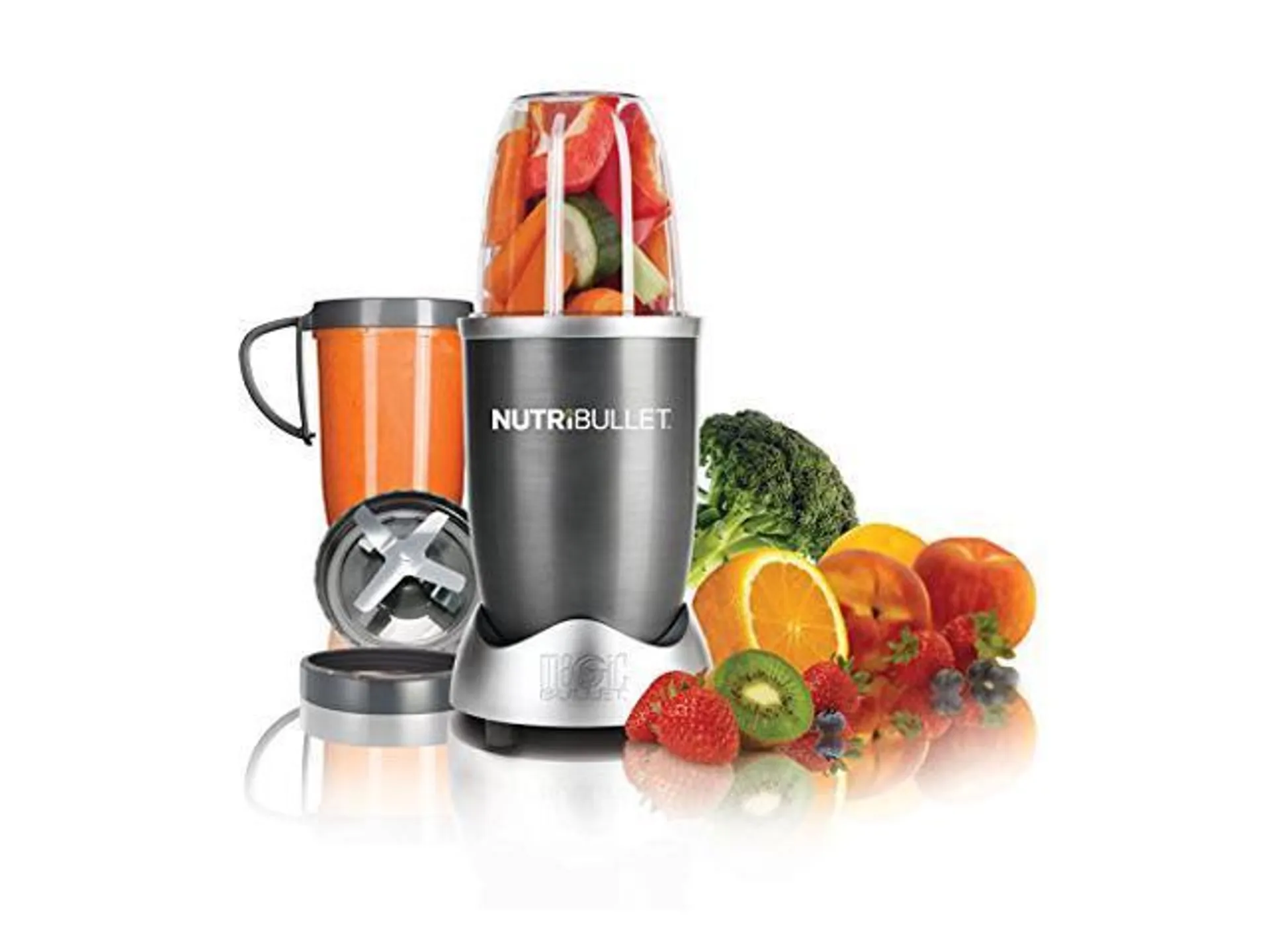 NutriBullet 8-Piece High-Speed Blender/Mixer System, Gray NBR0801