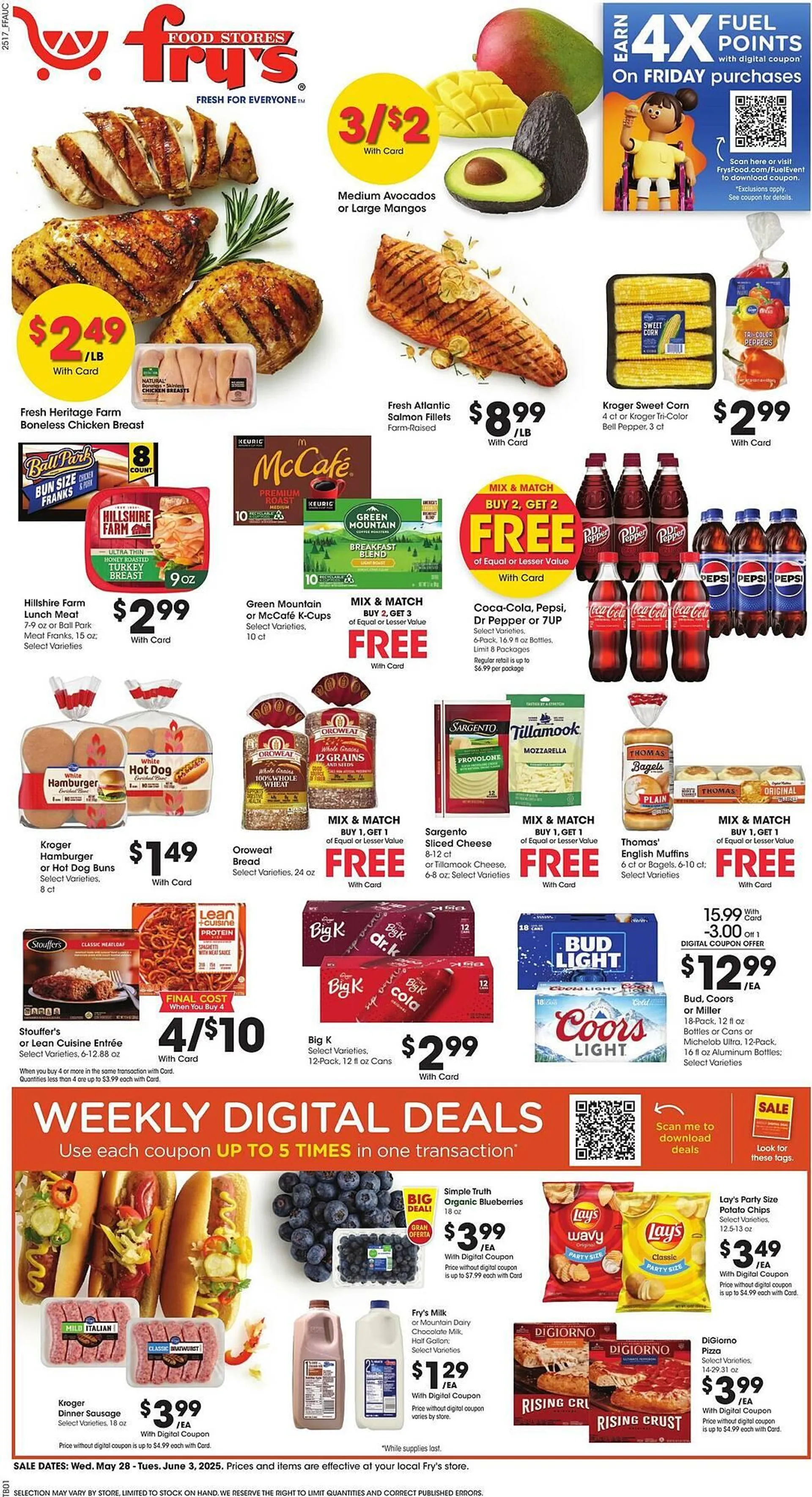 Weekly ad Fry's Weekly Ad from May 28 to June 3 2025 - Page 1
