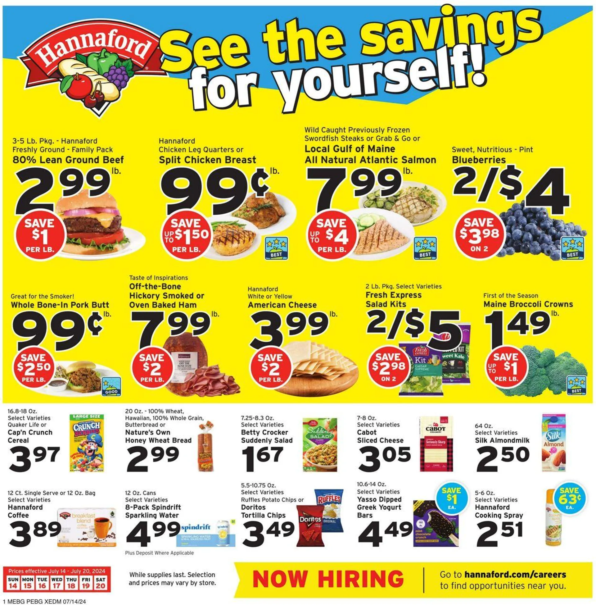 Hannaford Current weekly ad - 1