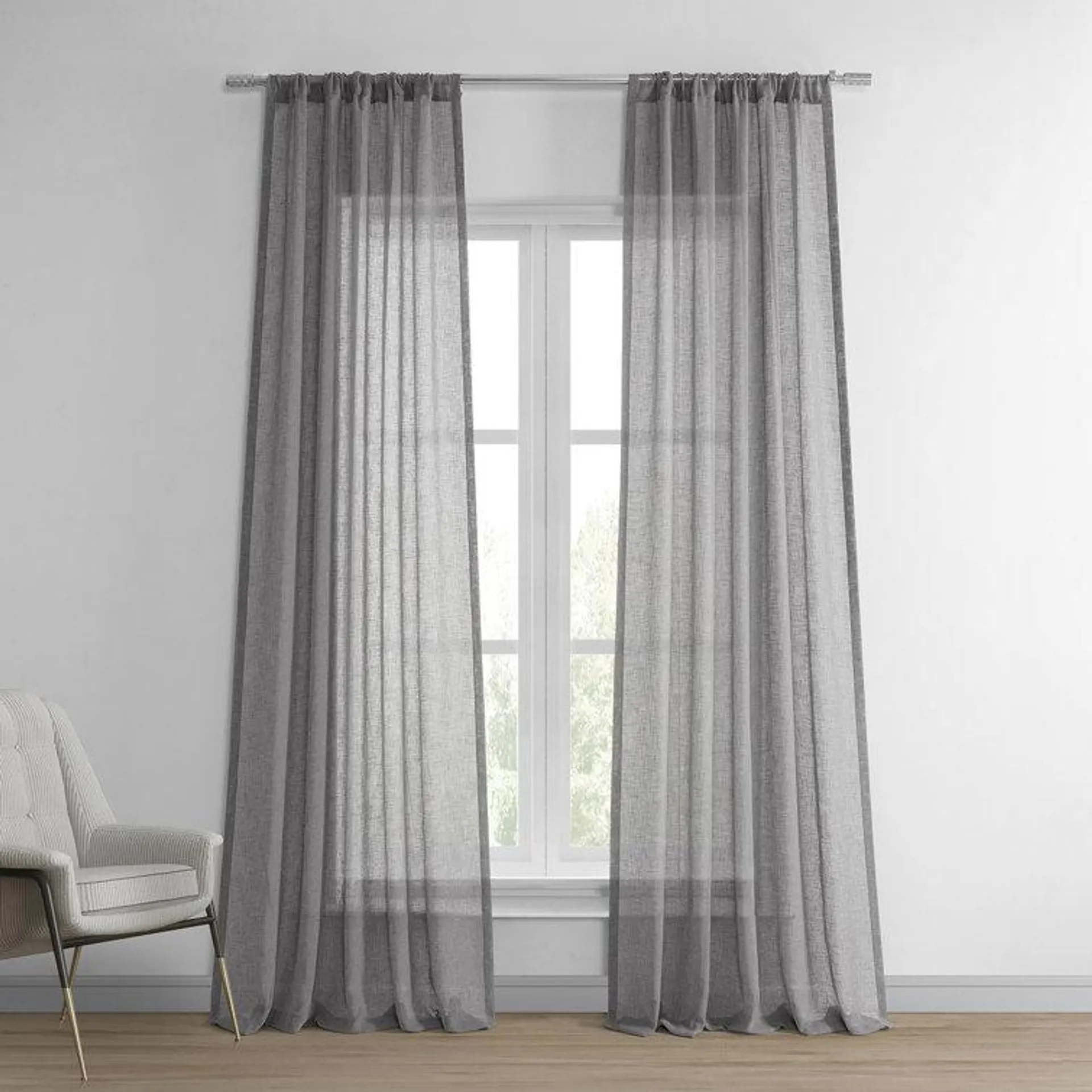 Larsa Sheer Linen Curtain