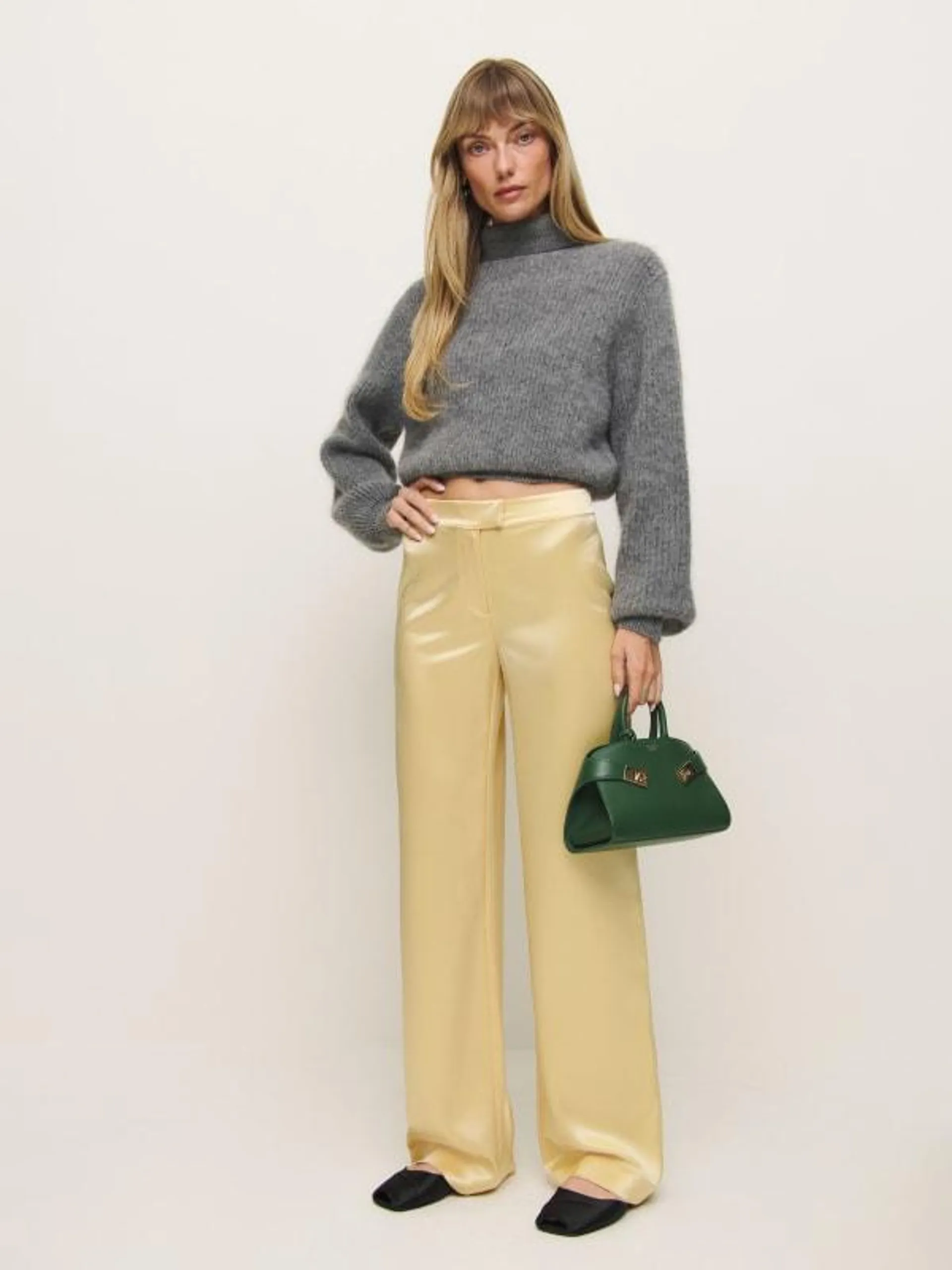 Mimi Low Rise Satin Pant