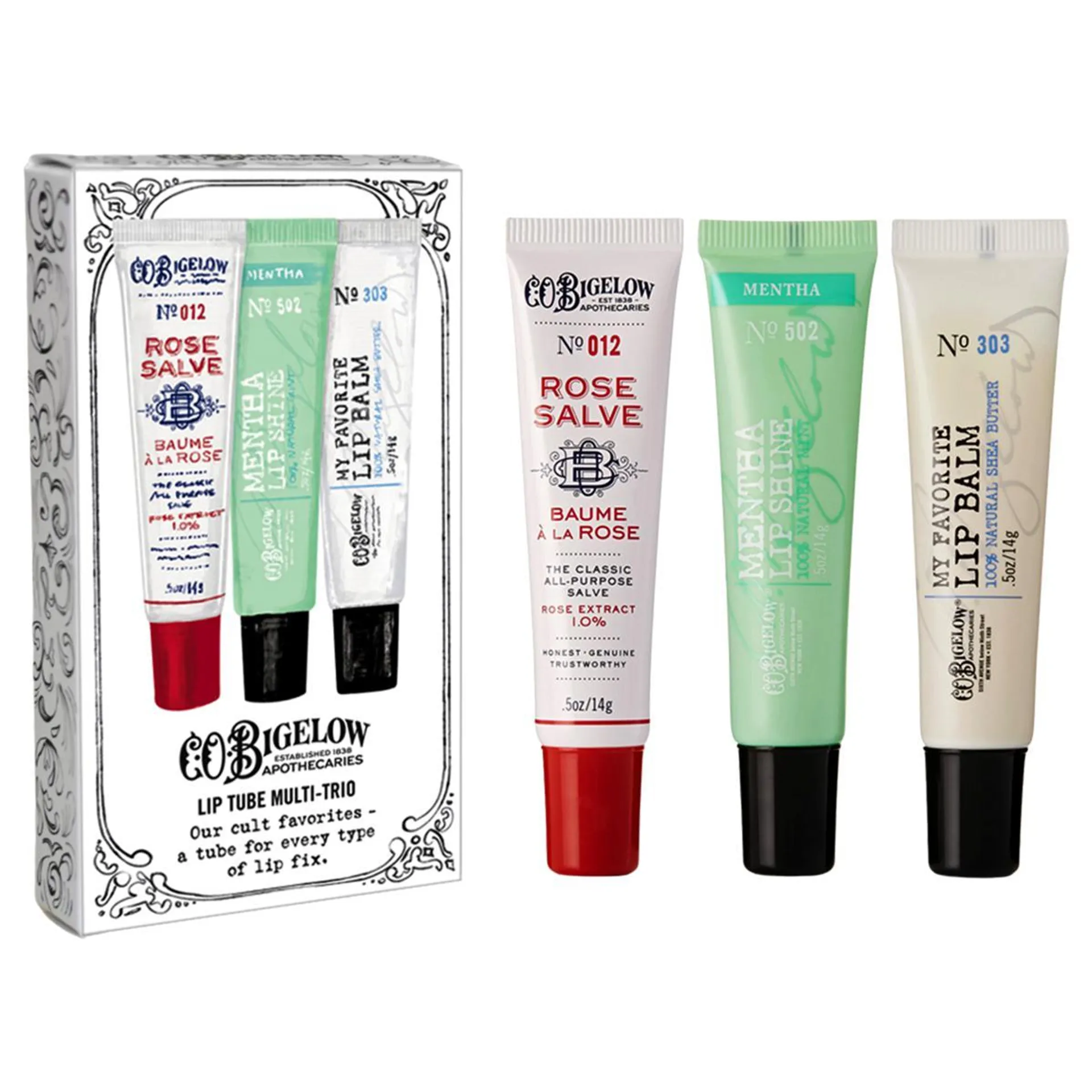 C.O. Bigelow 3-piece Lip Balm Set