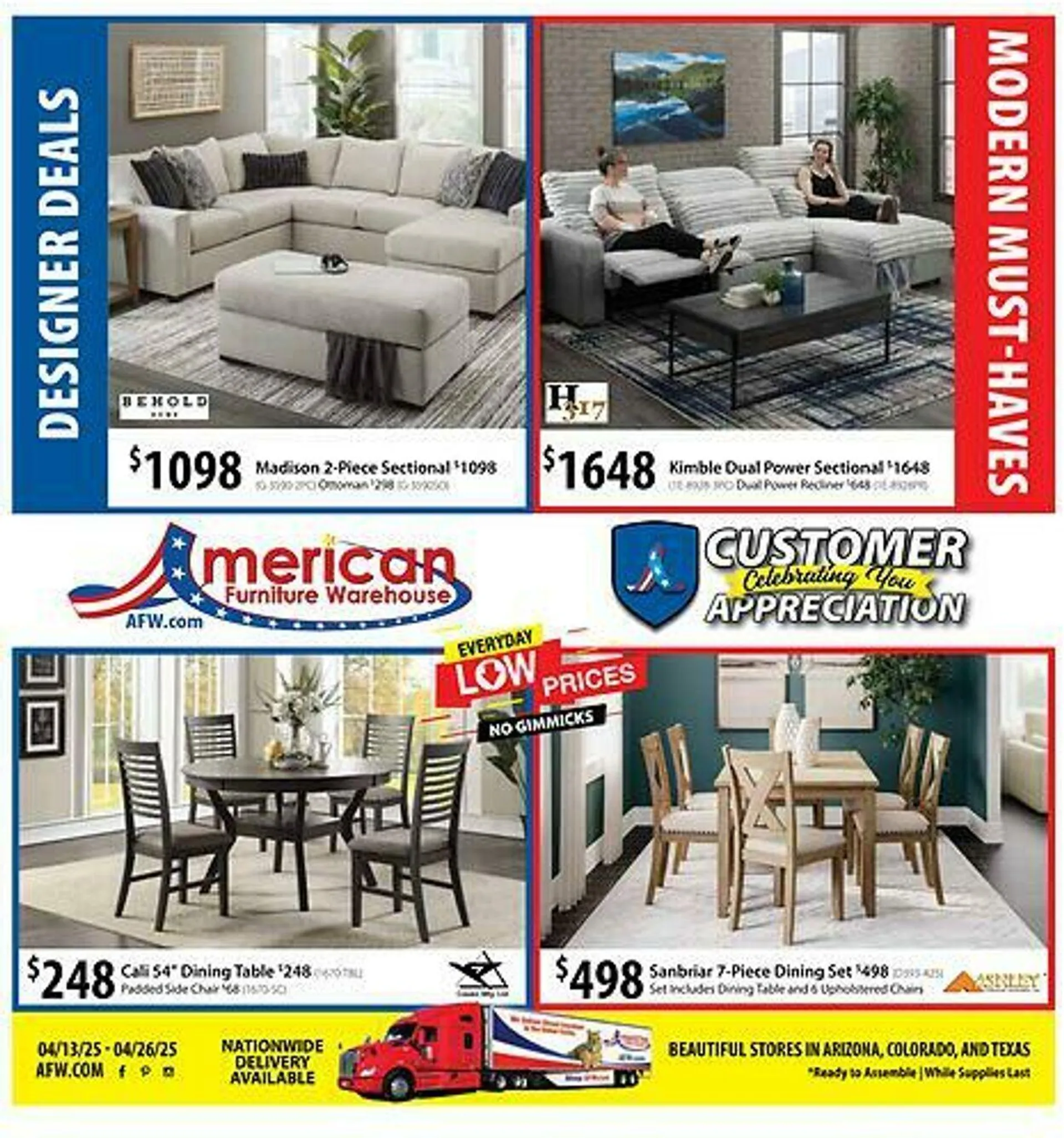Weekly ad American Furniture Warehouse Current weekly ad from September 14 to September 28 2025 - Page 1