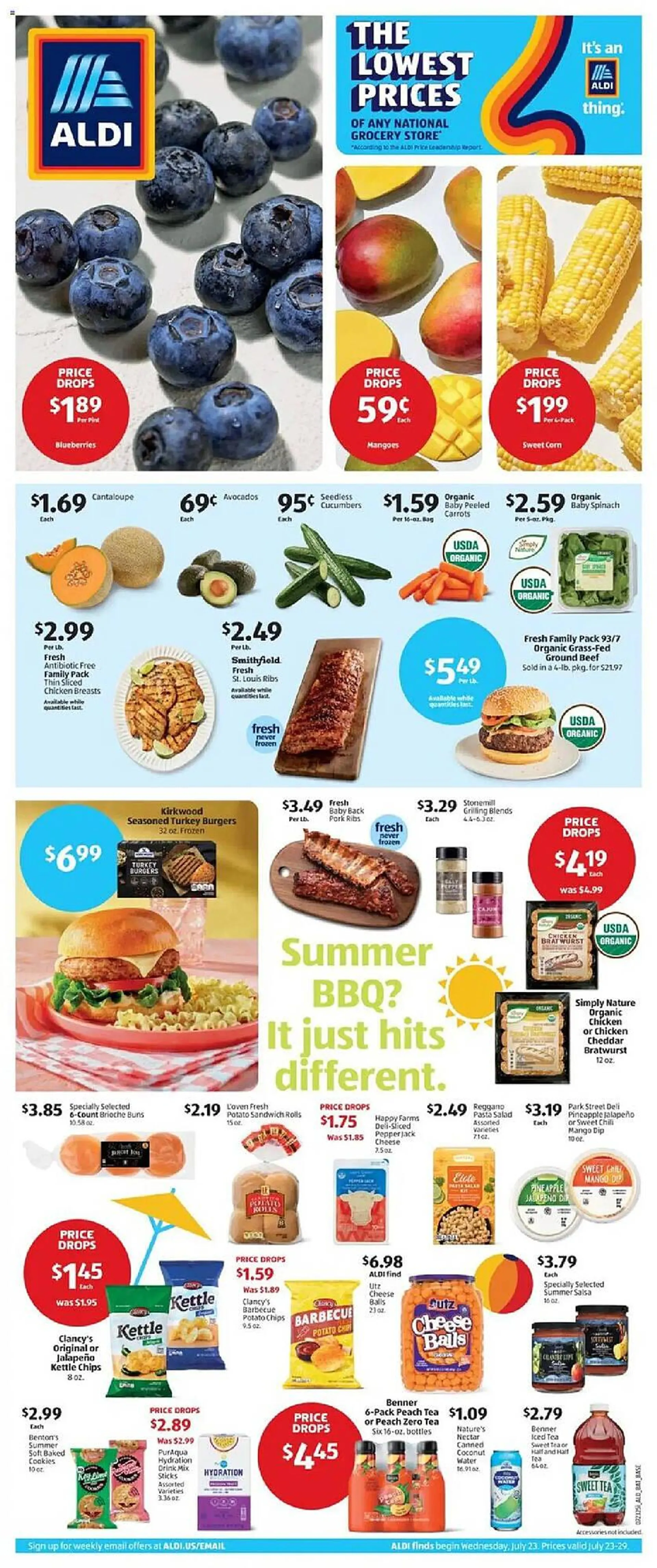 Weekly ad Aldi Weekly Ad from July 23 to July 30 2025 - Page 1