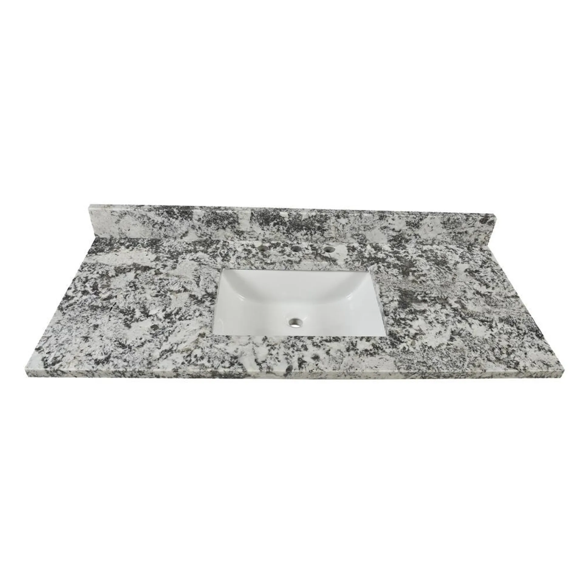 Tuscany® 49"W x 22"D Alaska White Granite Vanity Top with Rectangular Undermount Bowl