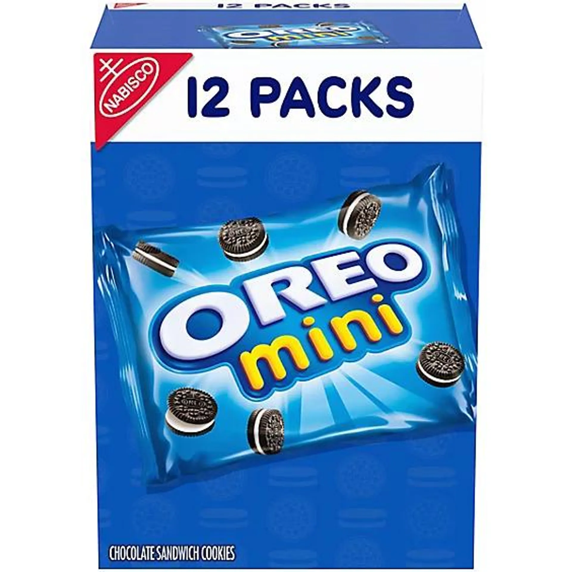 OREO Mini Chocolate Sandwich Cookies - 12 Snack Packs