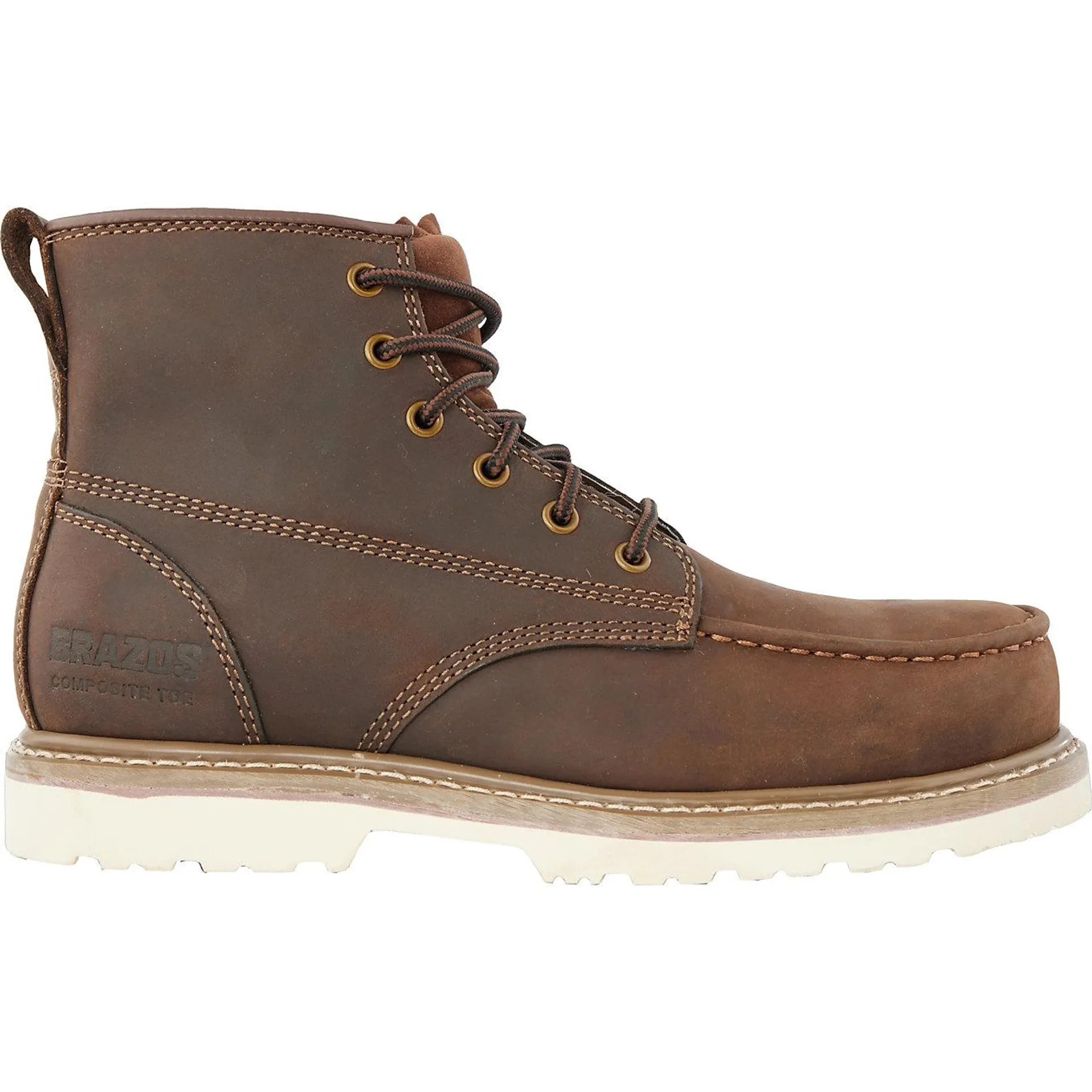 Brazos Men's Wyatt EH Composite Toe Lace Up Work Boots