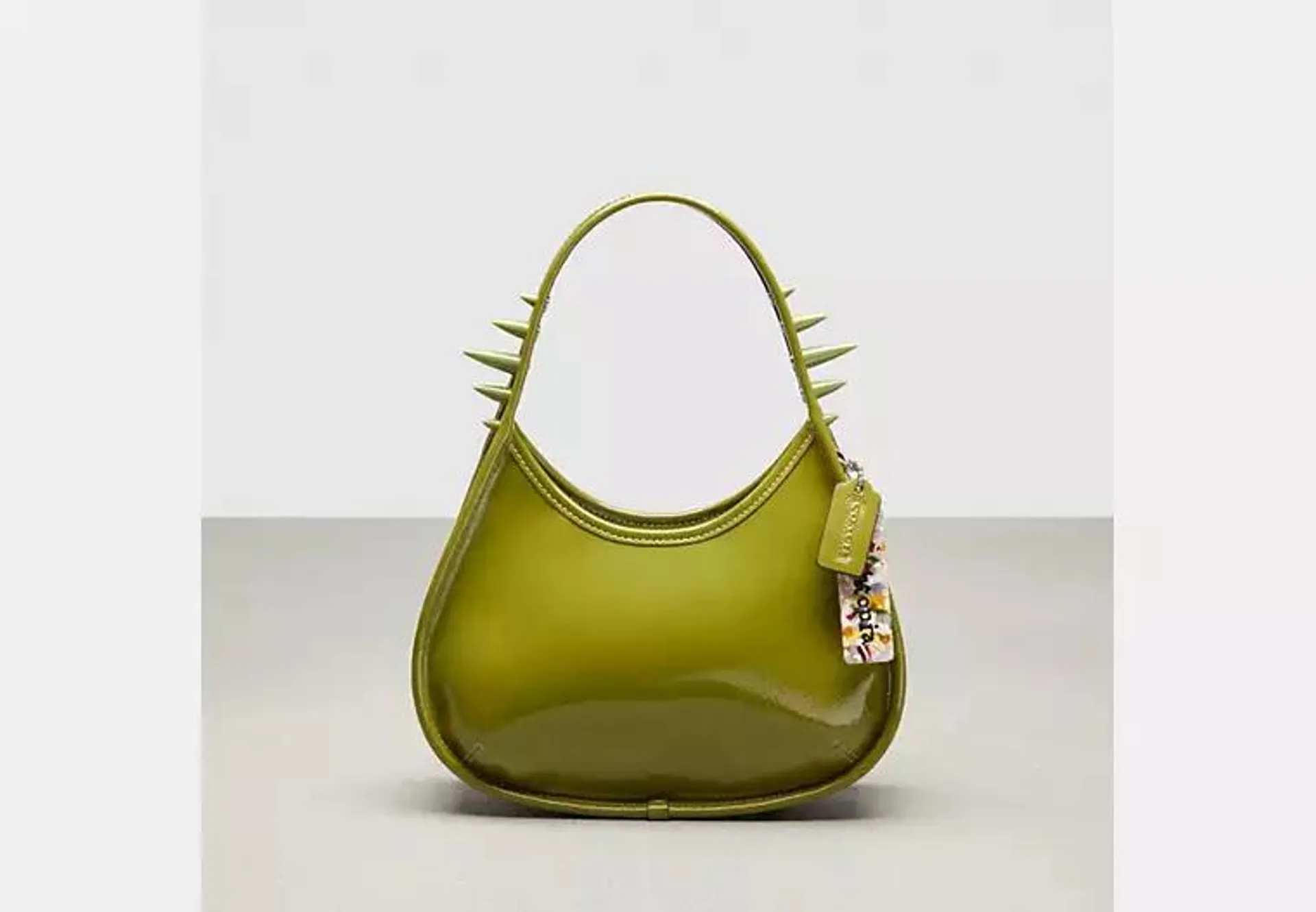 Ergo Bag In Crinkle Patent Coachtopia Leather: Spikes