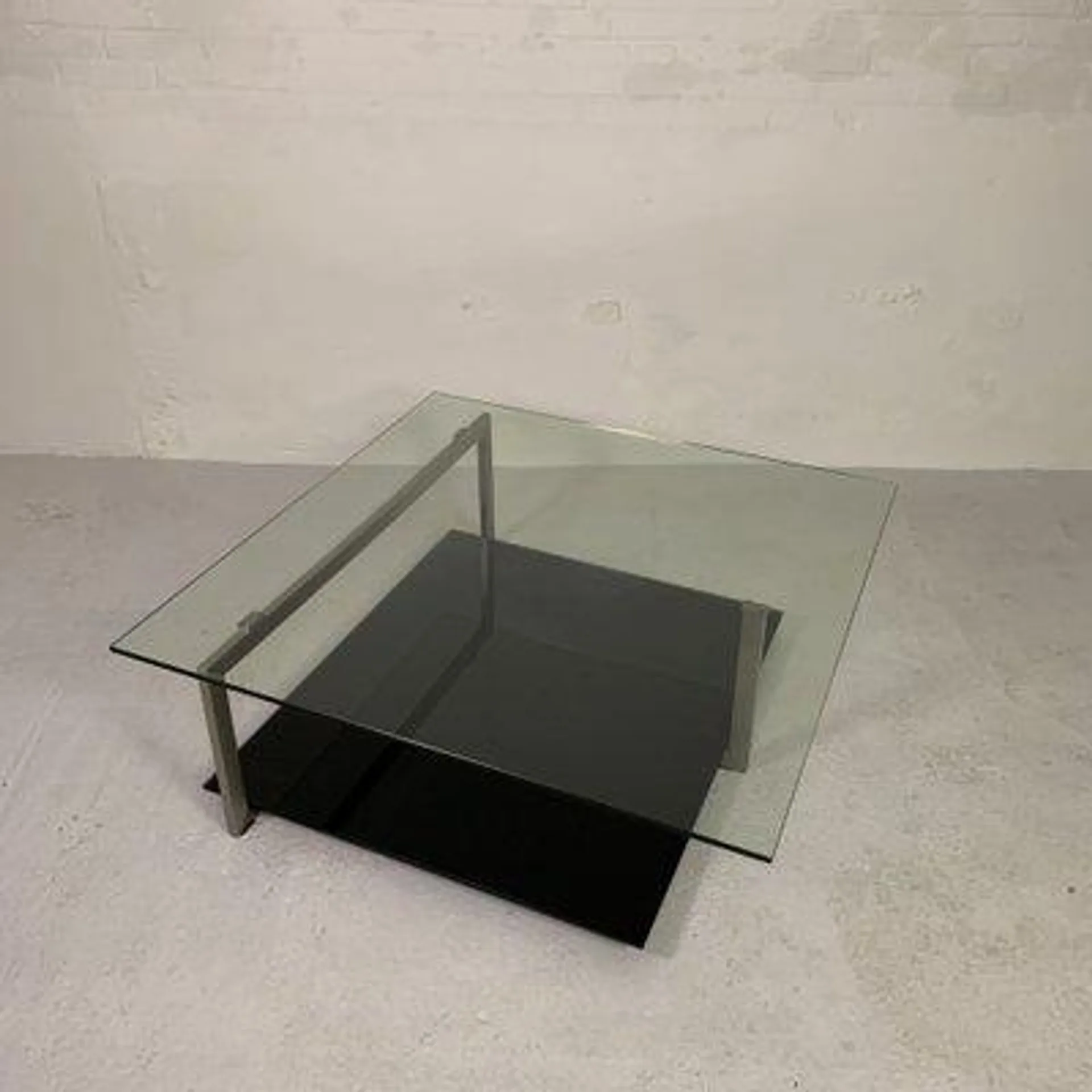 Glass Coffee Table in the style of Rolf Benz and Metaform, 1990s