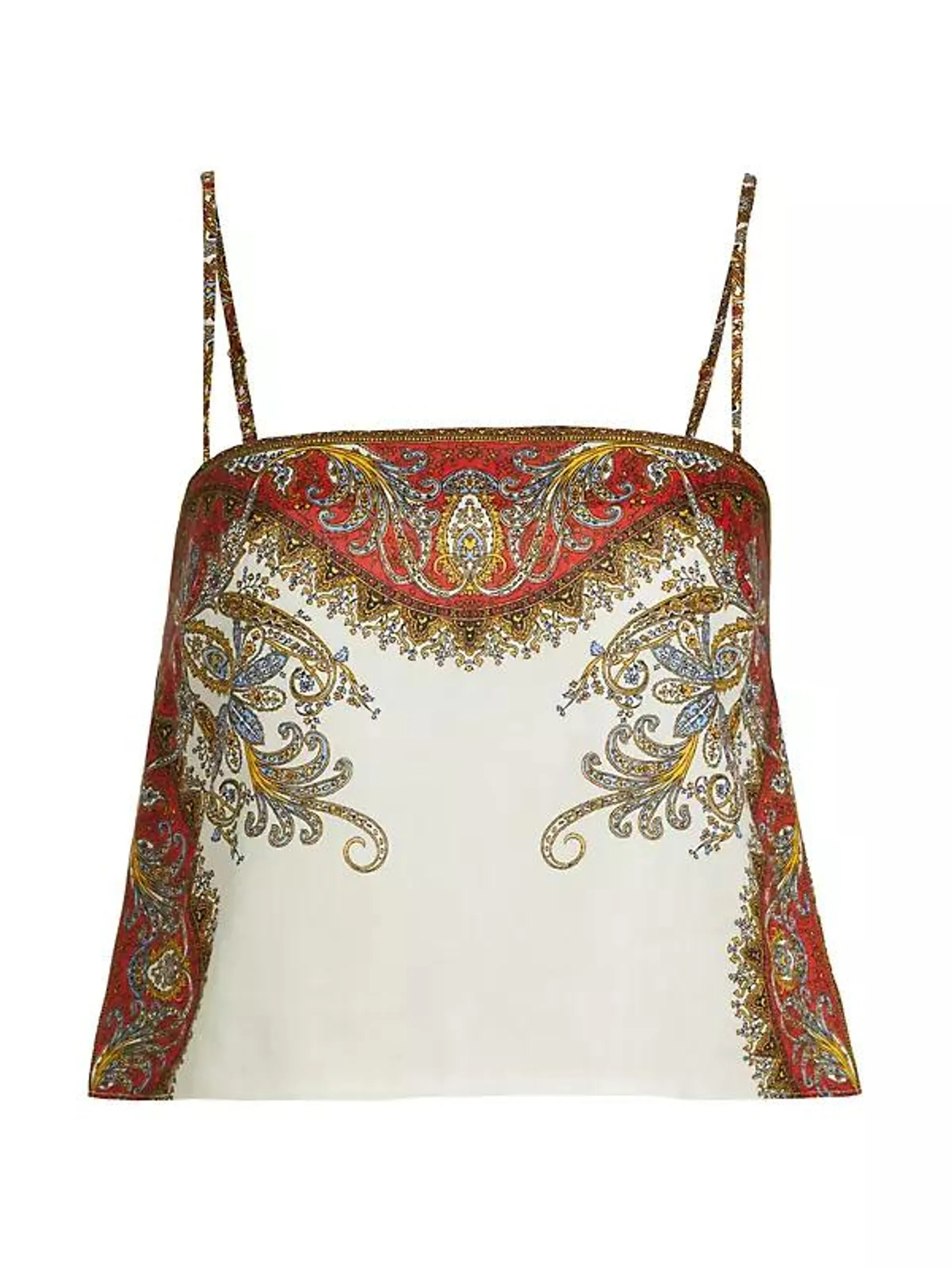 Rhea Printed Linen Top