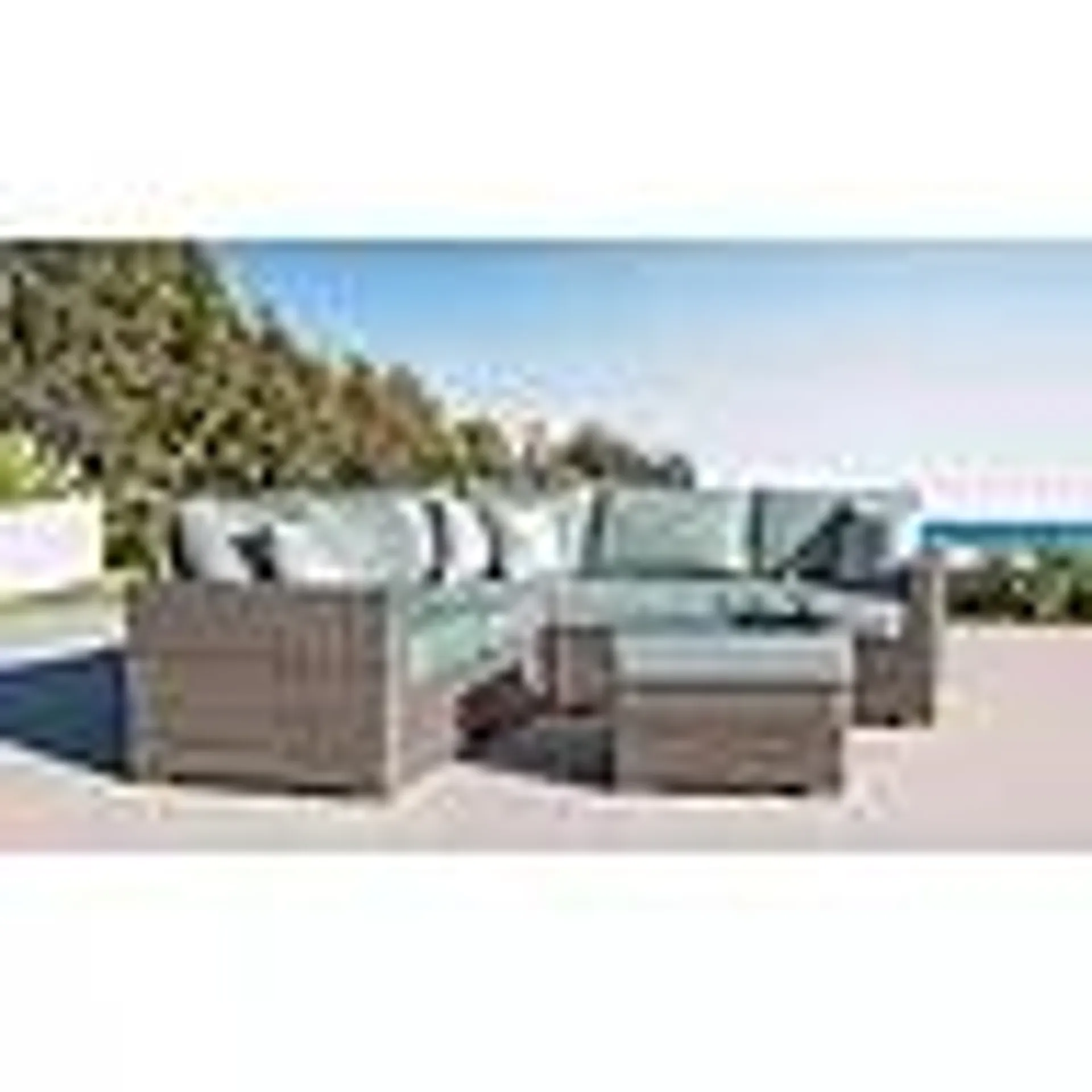 Abbyson Rowan 6-Piece Modular Sectional Set With Sunbrella Fabric