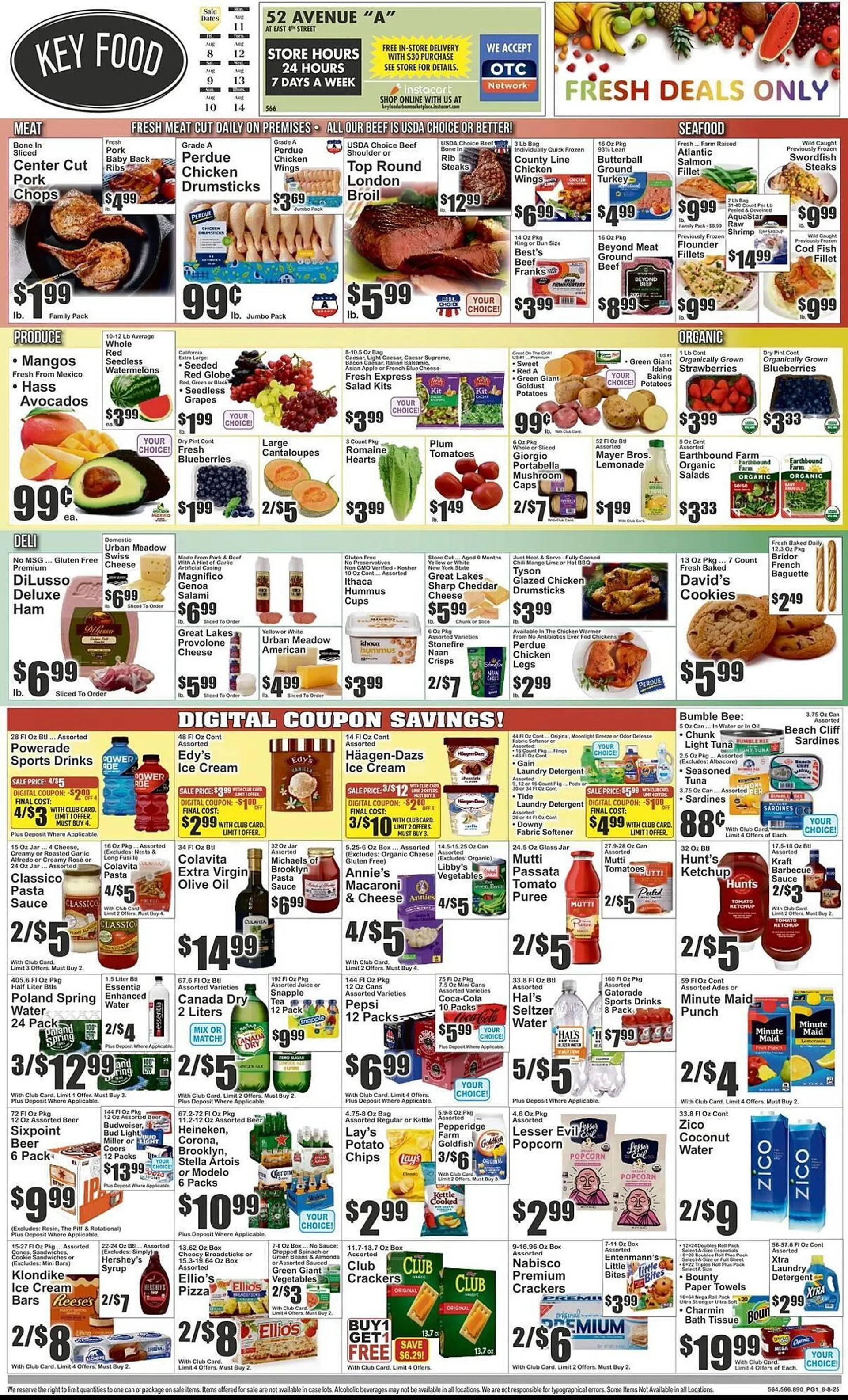Weekly ad Key Food Weekly Ad from August 8 to August 14 2025 - Page 1