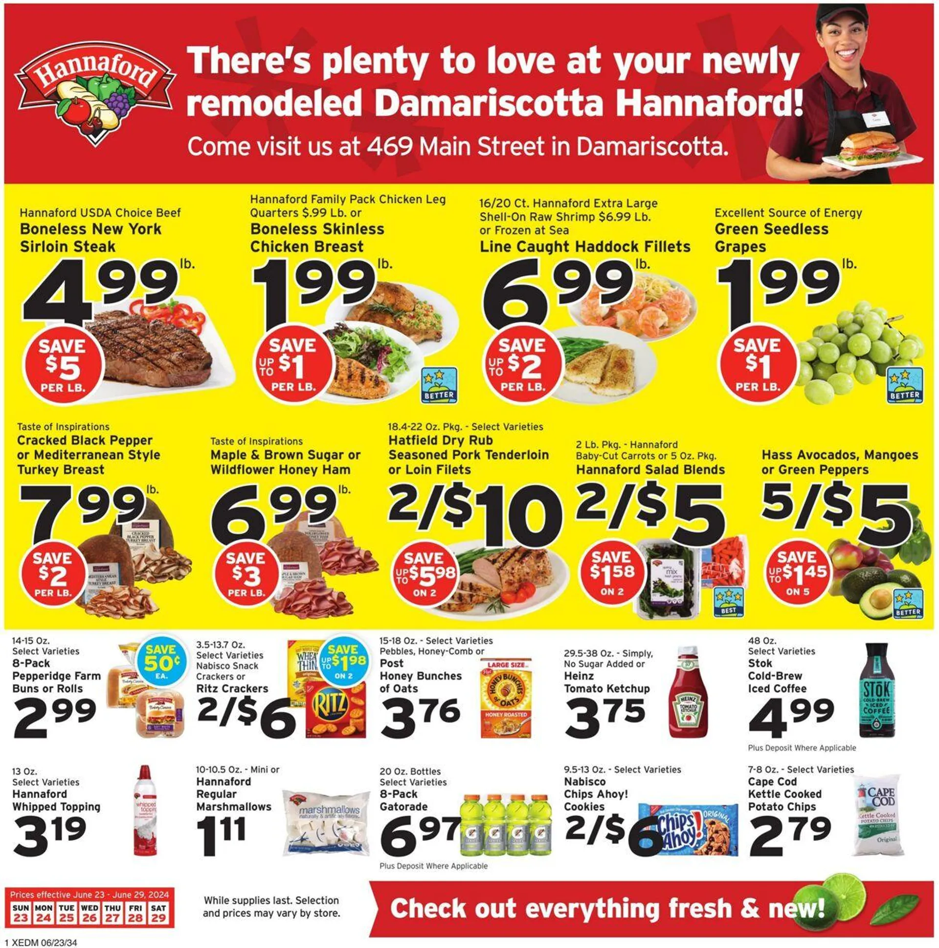 Weekly ad Hannaford Current weekly ad from June 23 to June 29 2024 - Page 1