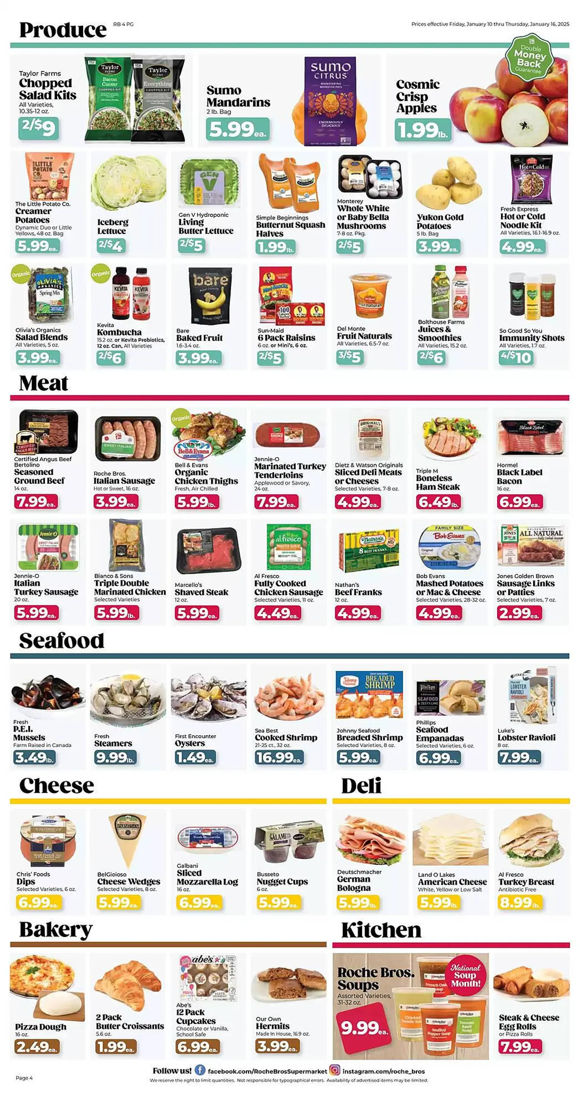 Weekly ad Roche Bros Weekly Ad from January 10 to January 16 2025 - Page 4