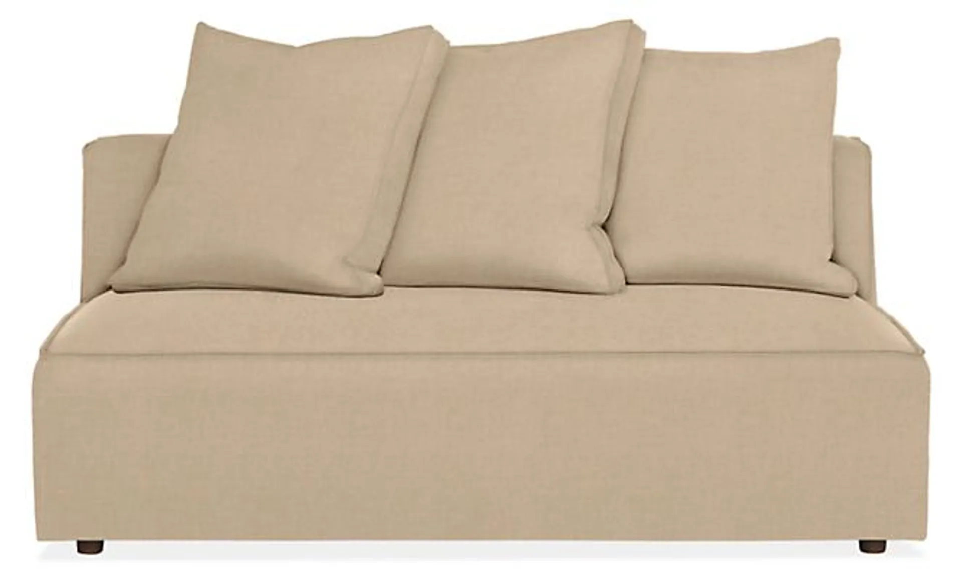 Oasis 60" Armless Sofa in Corso Natural