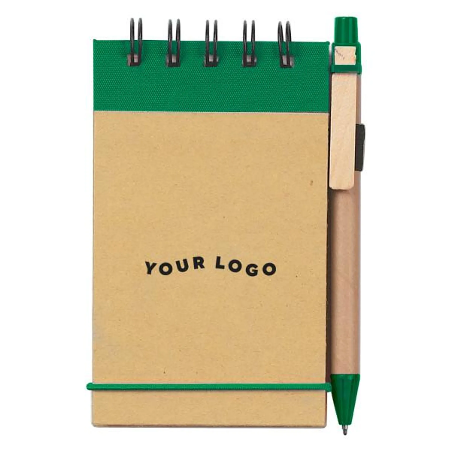 3" x 5" Eco-Inspired Spiral Jotter & Pen – 24 Hour Production quick-ship 24 Hour Production