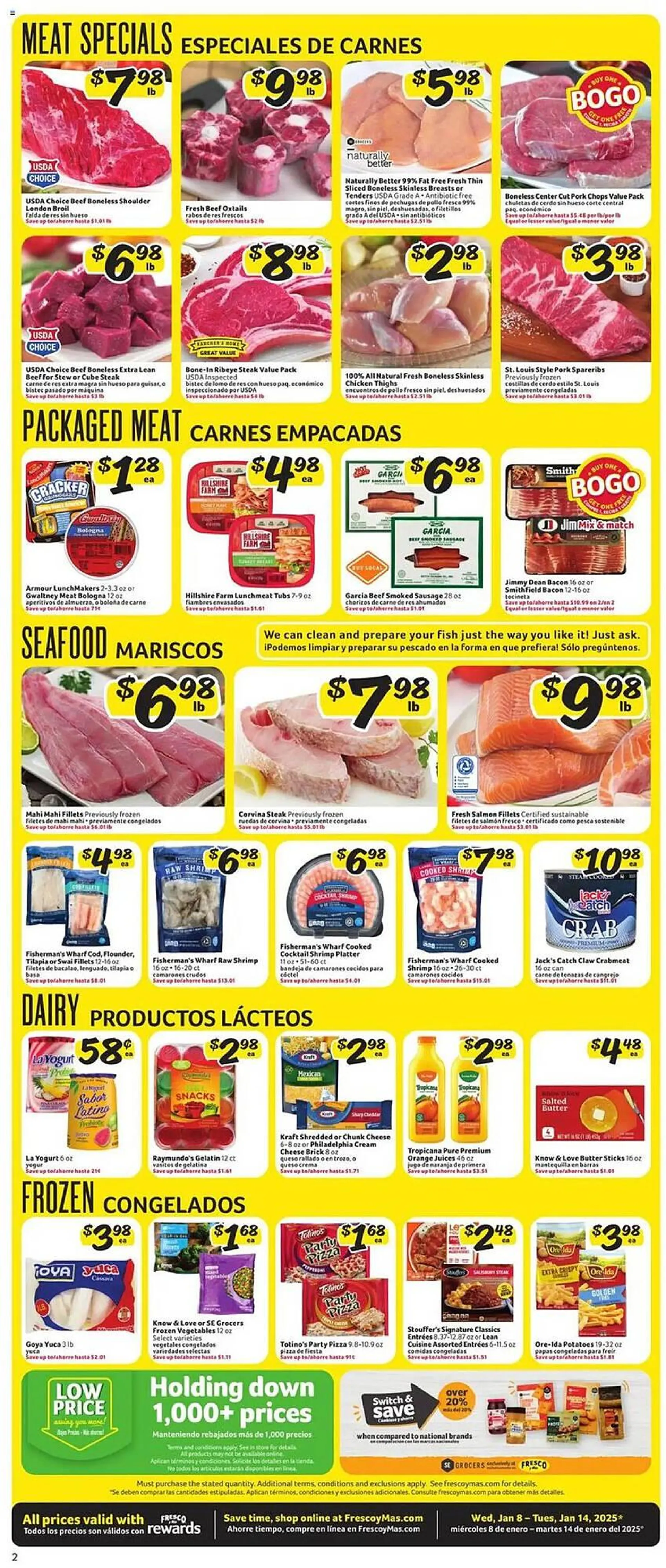 Weekly ad Fresco y Más Weekly Ad from January 8 to January 14 2025 - Page 2