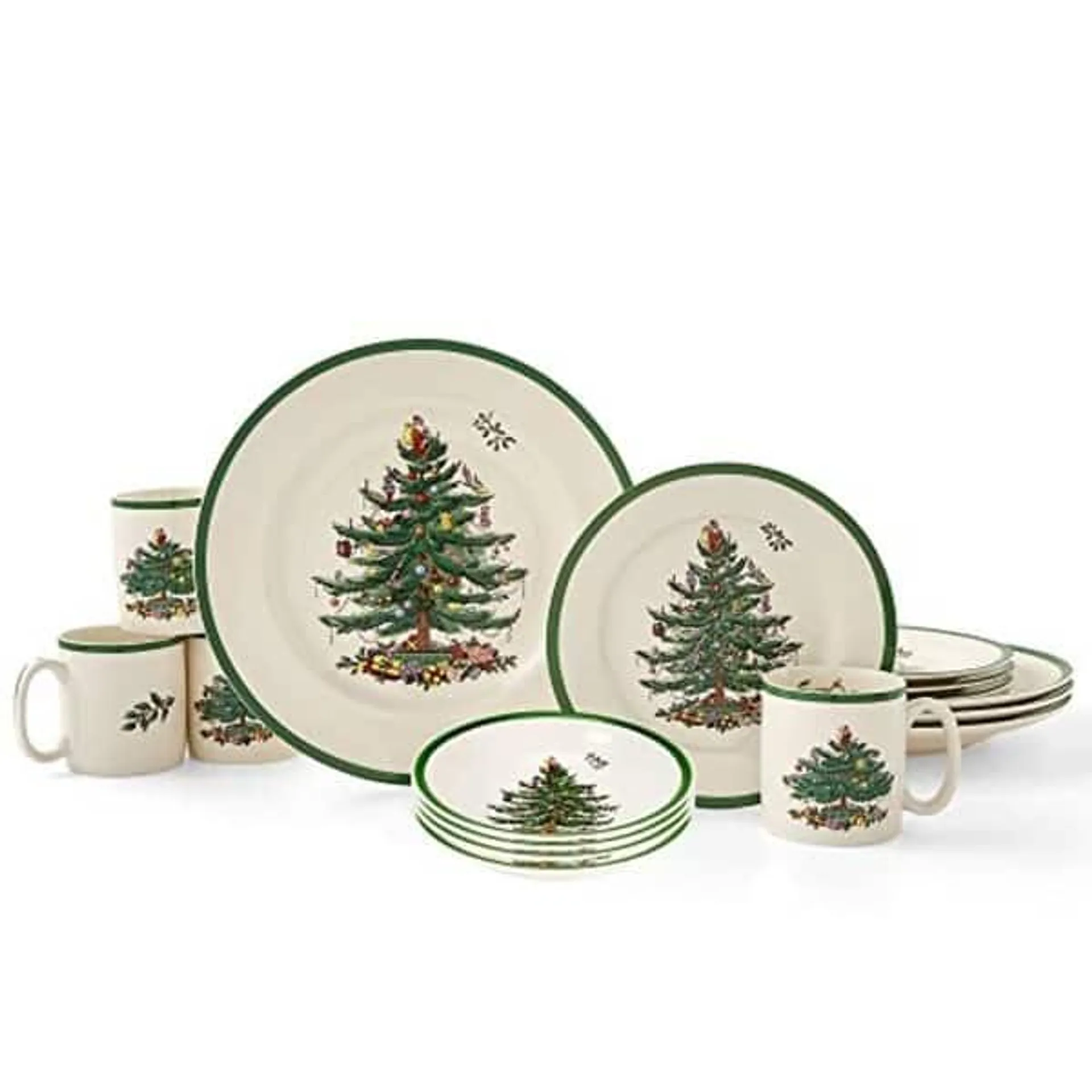 Spode Christmas Tree 16-Piece Dinnerware Set - 9