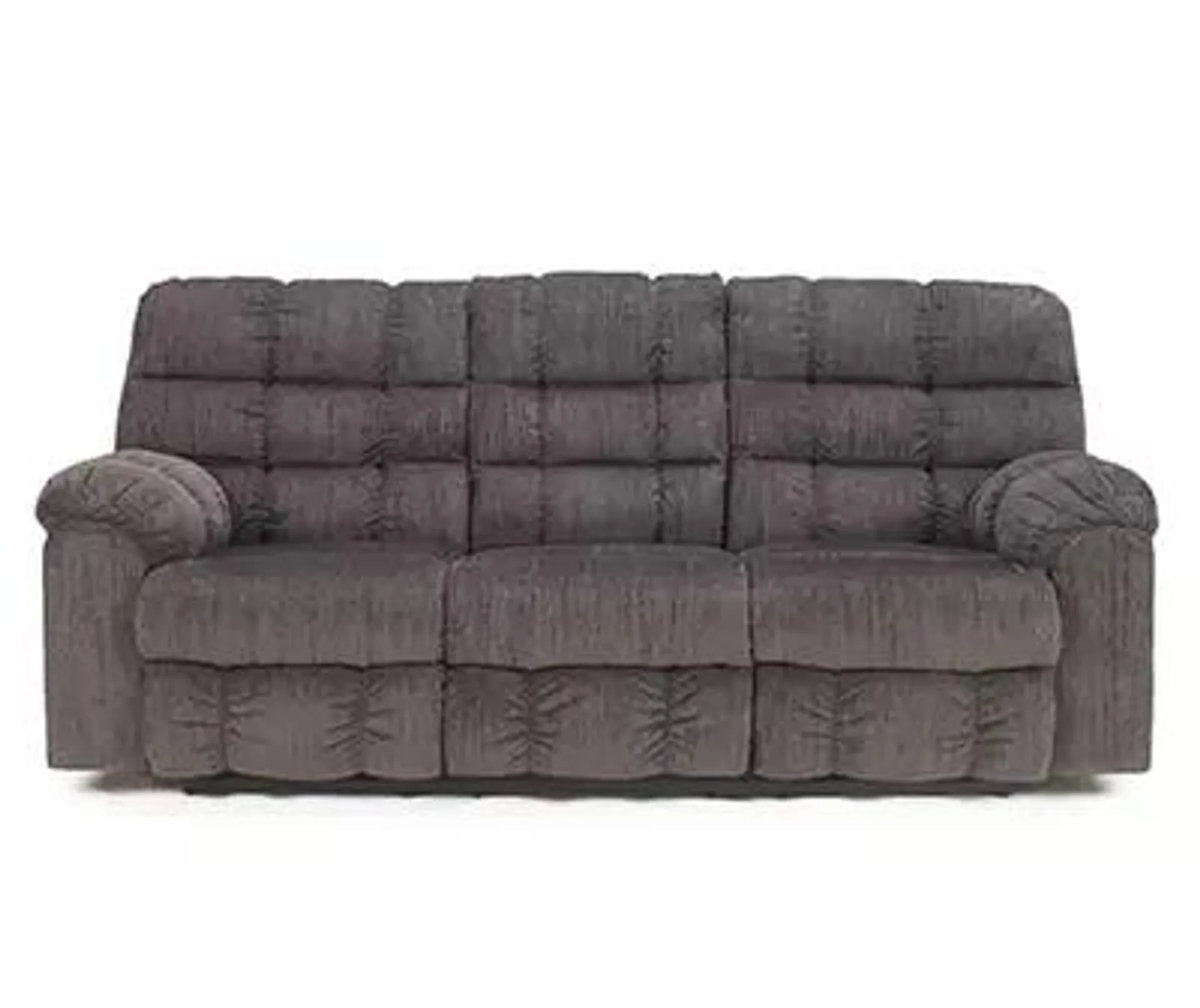 Acieona Slate Reclining Sofa with Drop Down Table