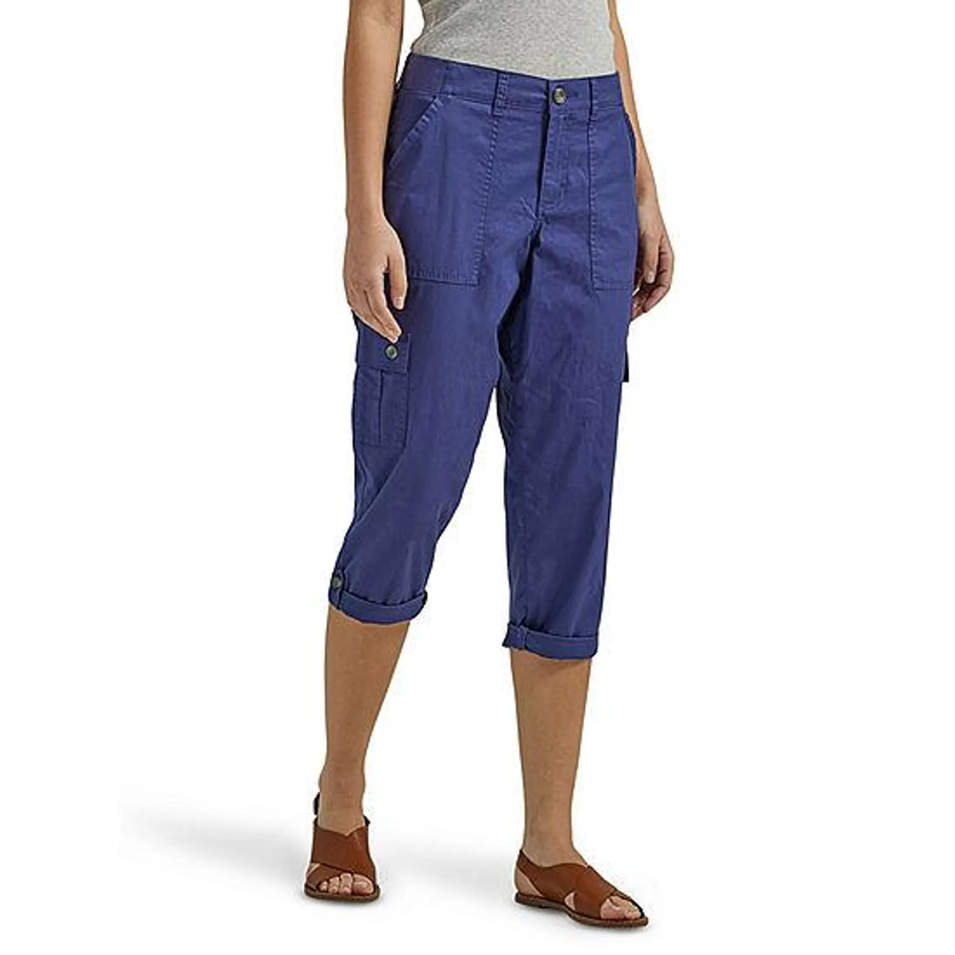 Lee® Womens Flex To Go Mid Rise Cargo Capri Pants