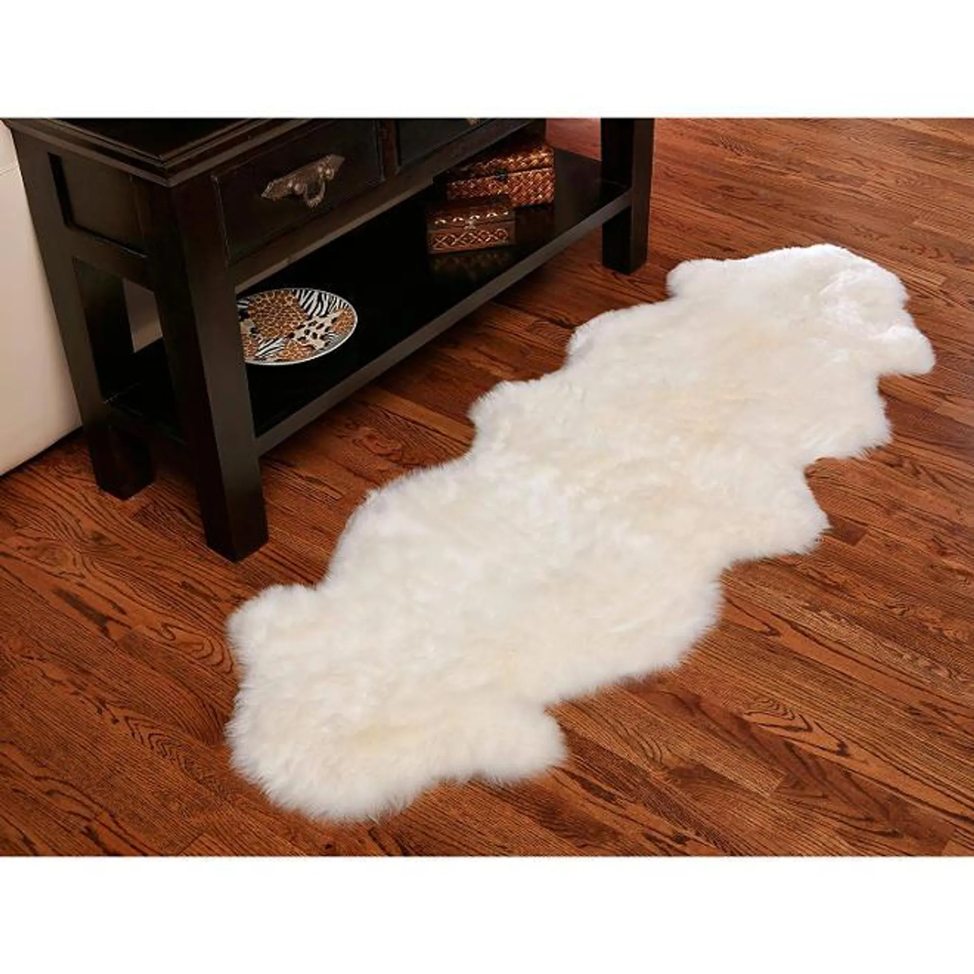 100% Genuine Sheepskin Rug, 5'10" x 1'11"