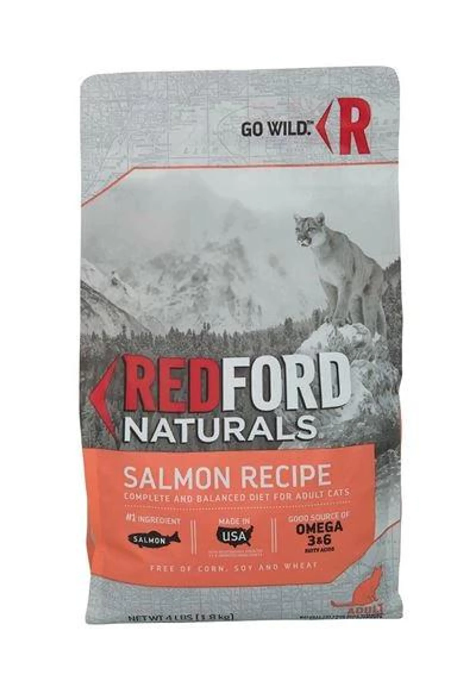 Redford Naturals Salmon Recipe Adult Cat Food, 4 Pounds