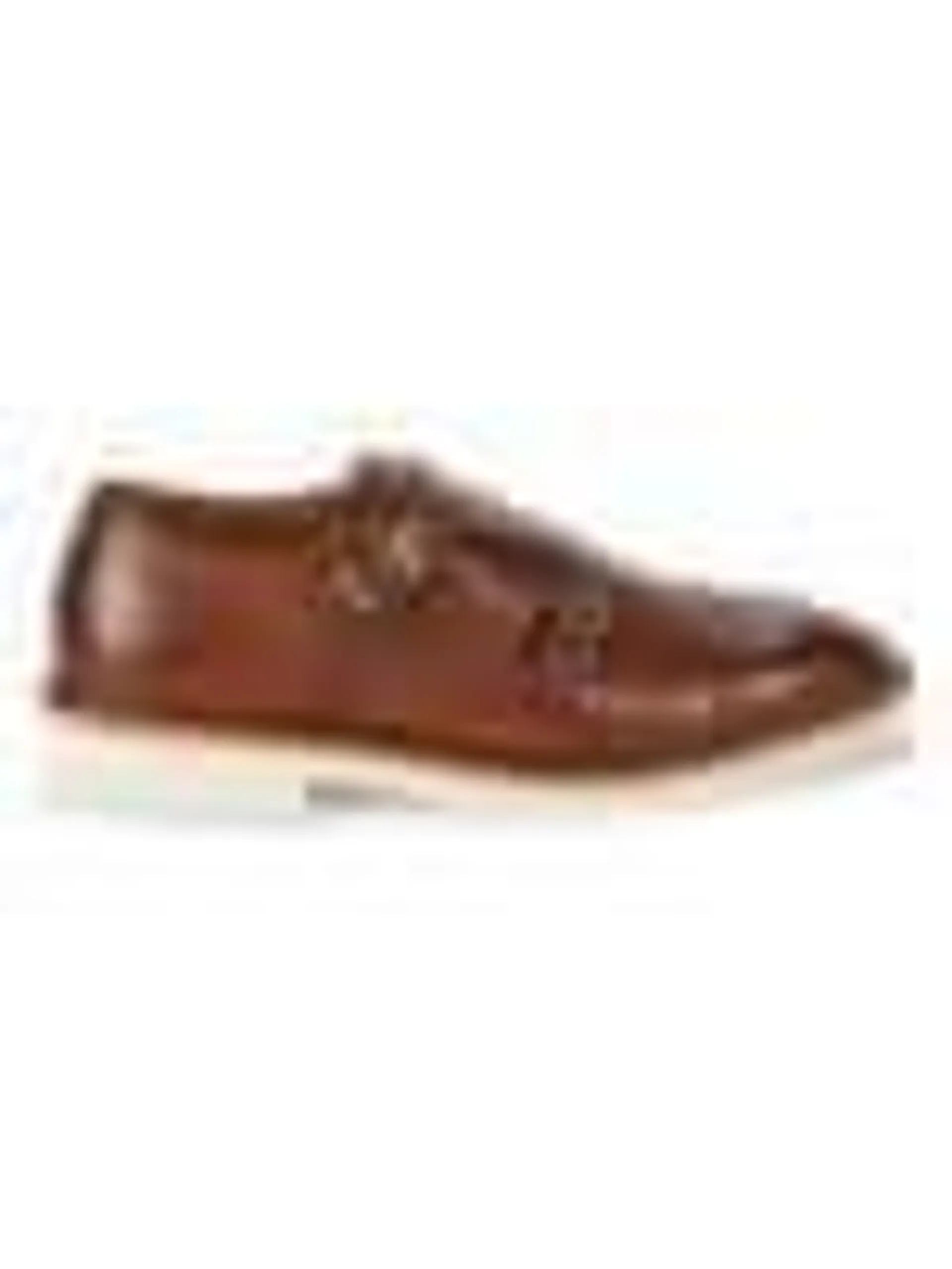 Charles Leather Double Monk Strap Shoes