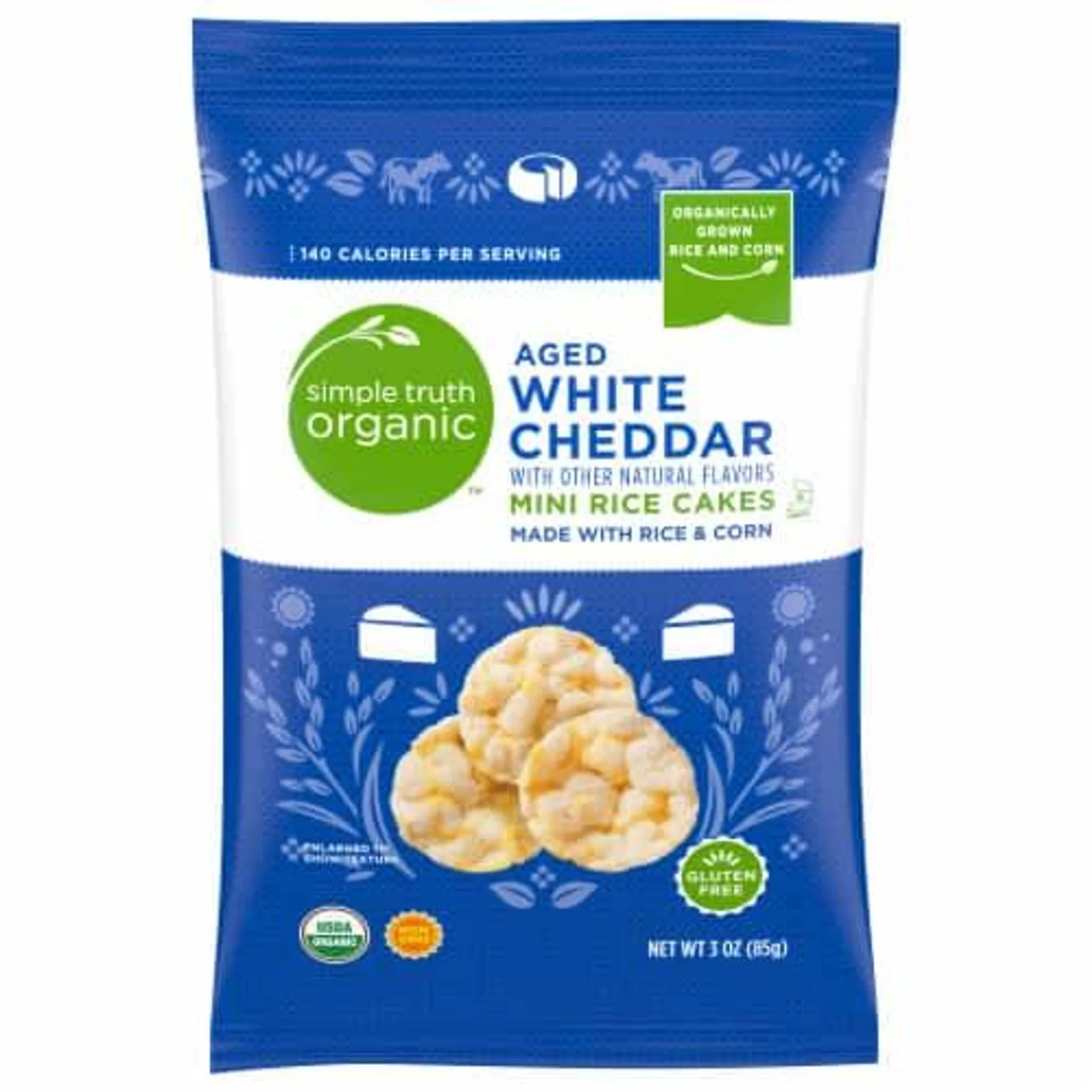 Simple Truth Organic™ Aged White Cheddar Mini Rice Cakes