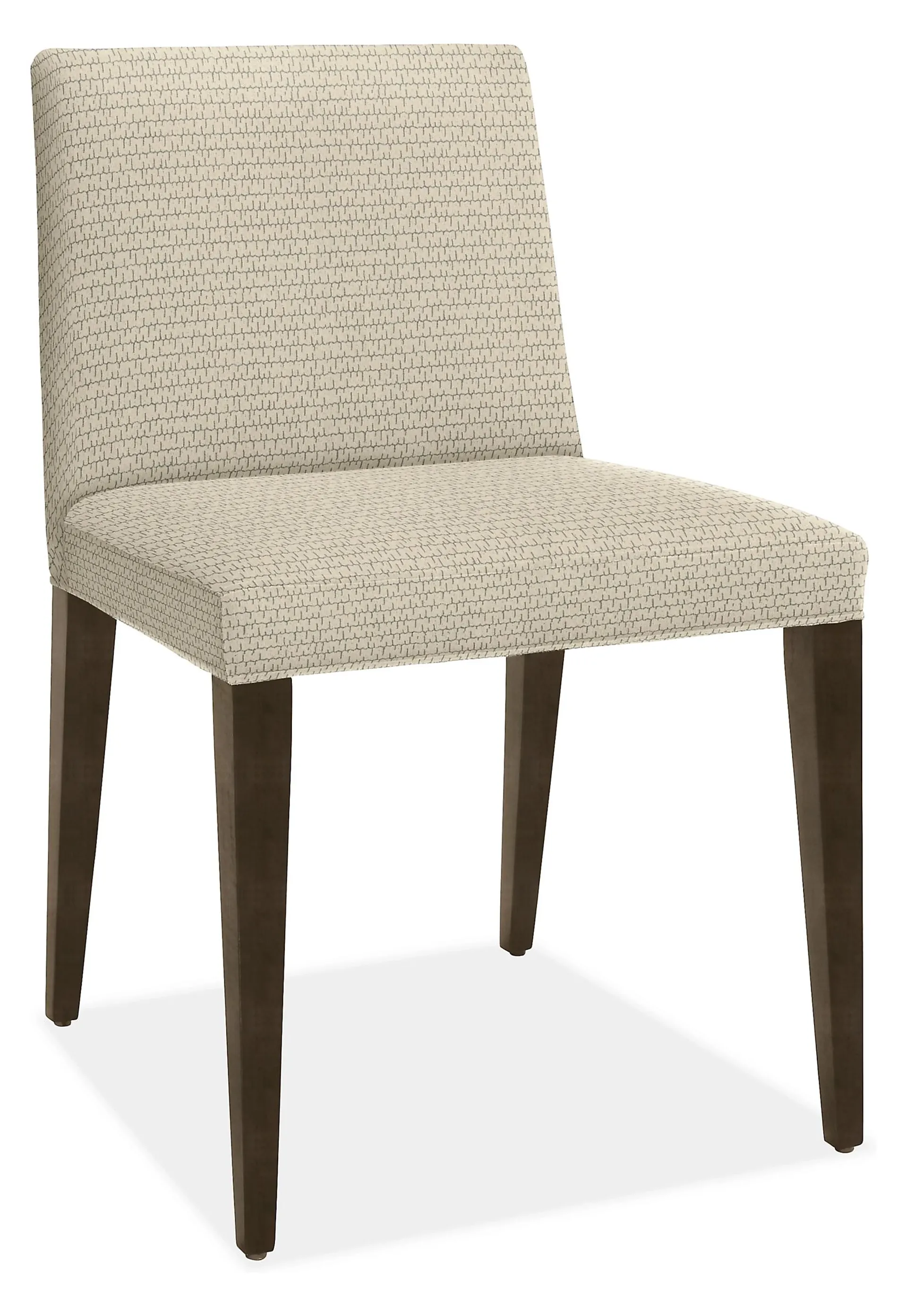 Ava Side Chair in Holtz Ivory with Charcoal Legs