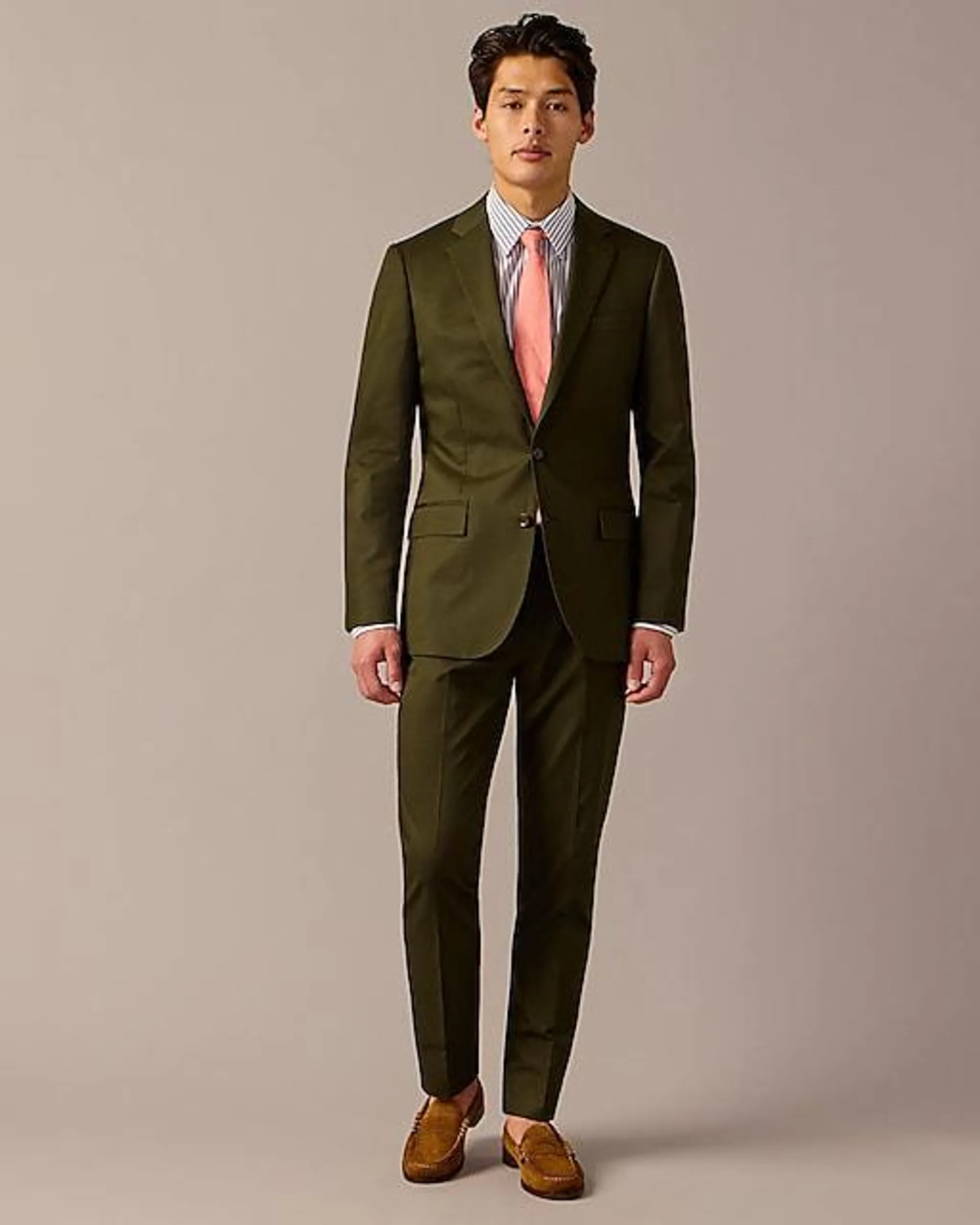 Ludlow Slim-fit suit jacket in Italian chino