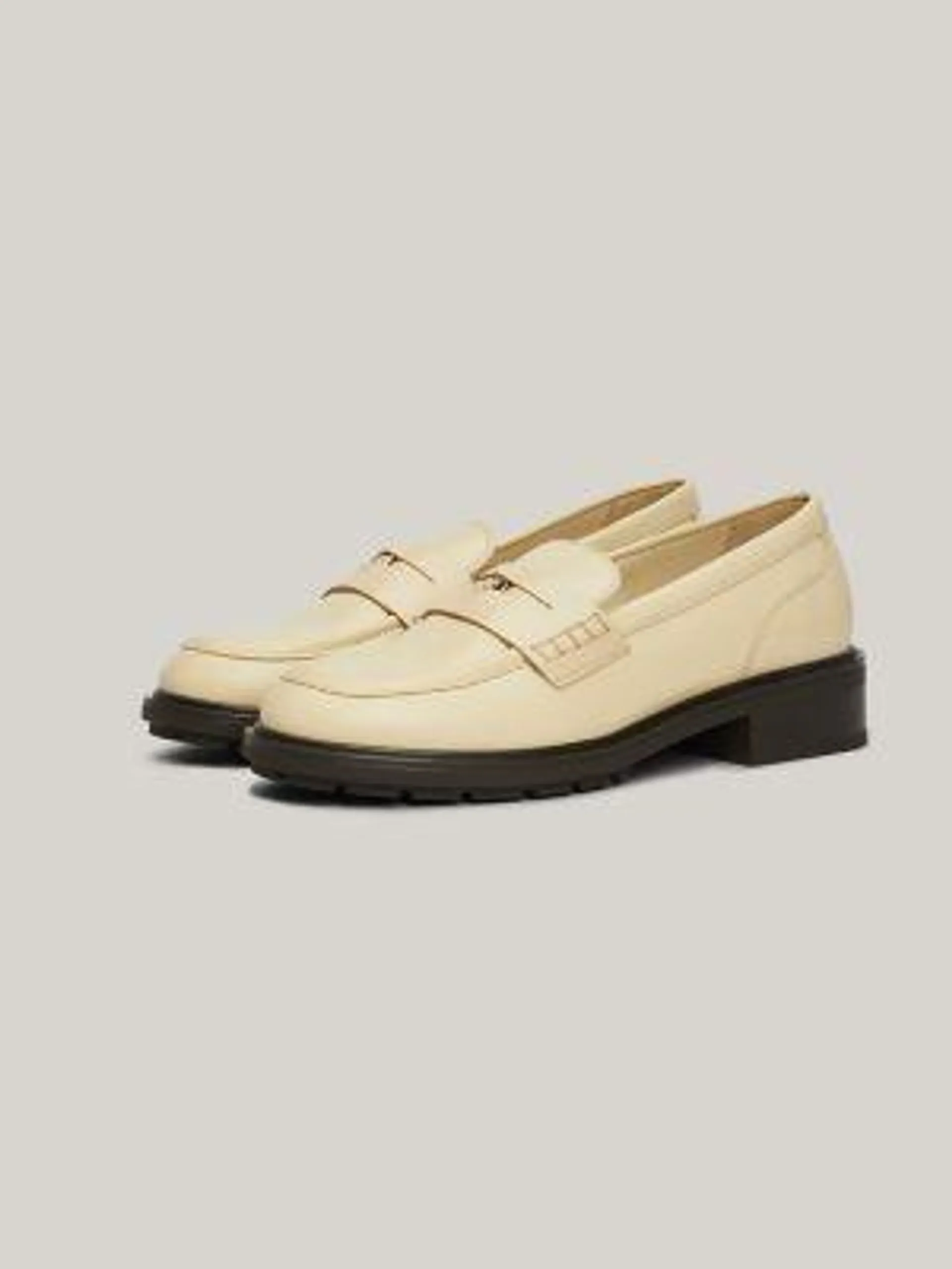 TH Logo Leather Penny Loafer