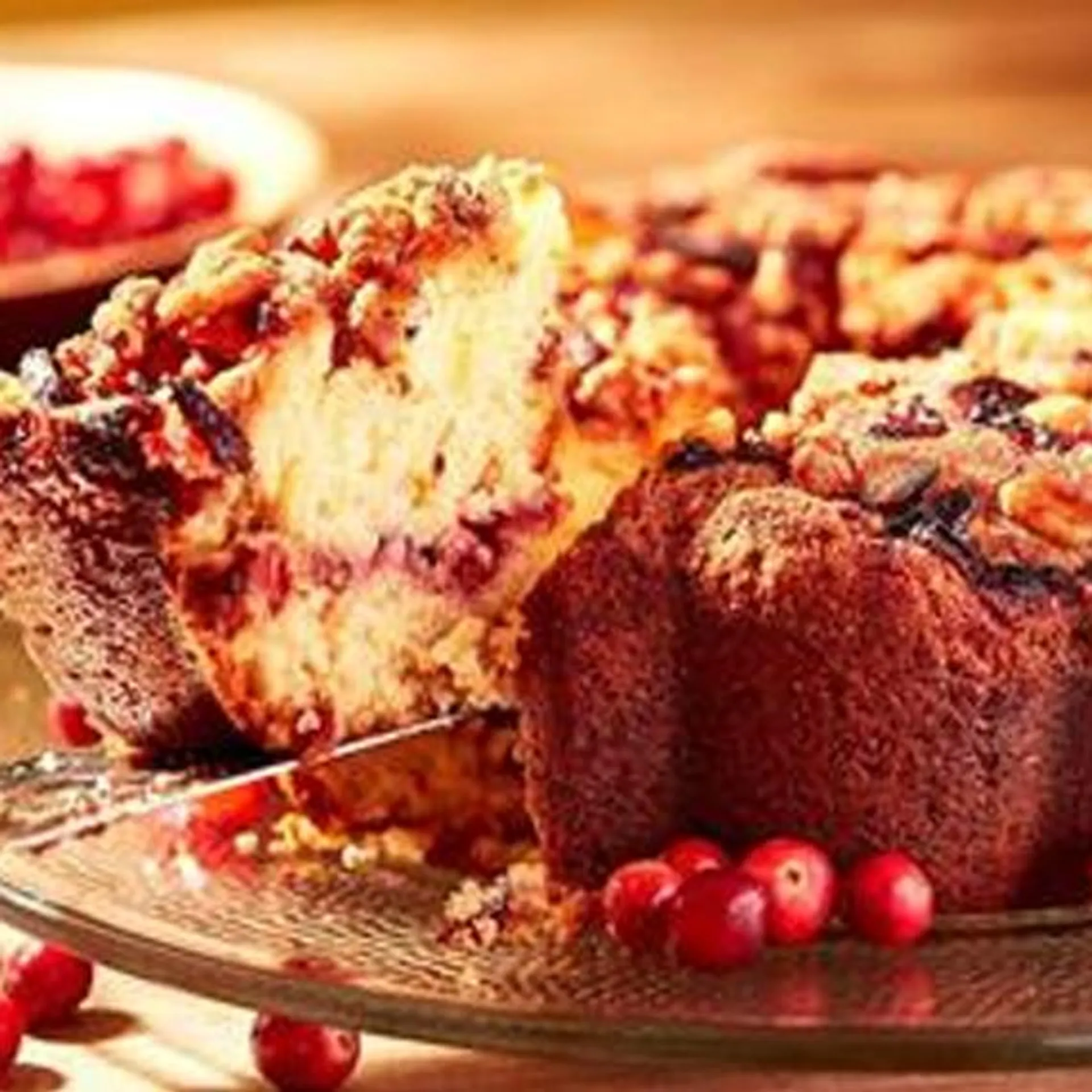 My Grandma's Cranberry Walnut Coffee Cake